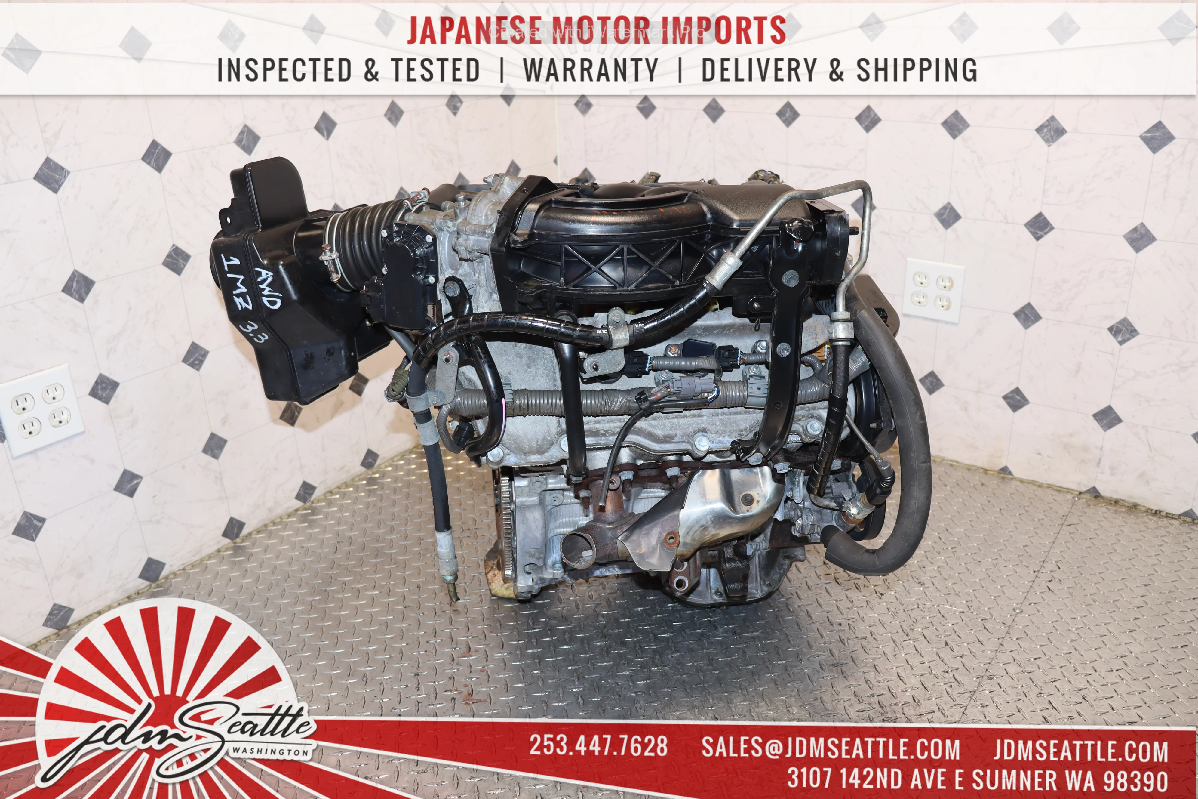 JDM 3MZ-FE 04-06 SIENNA 04-07 HIGHLANDER 04-06 LEXUS RX330 3.3L AWD ENGINE 3MZ - Image 9
