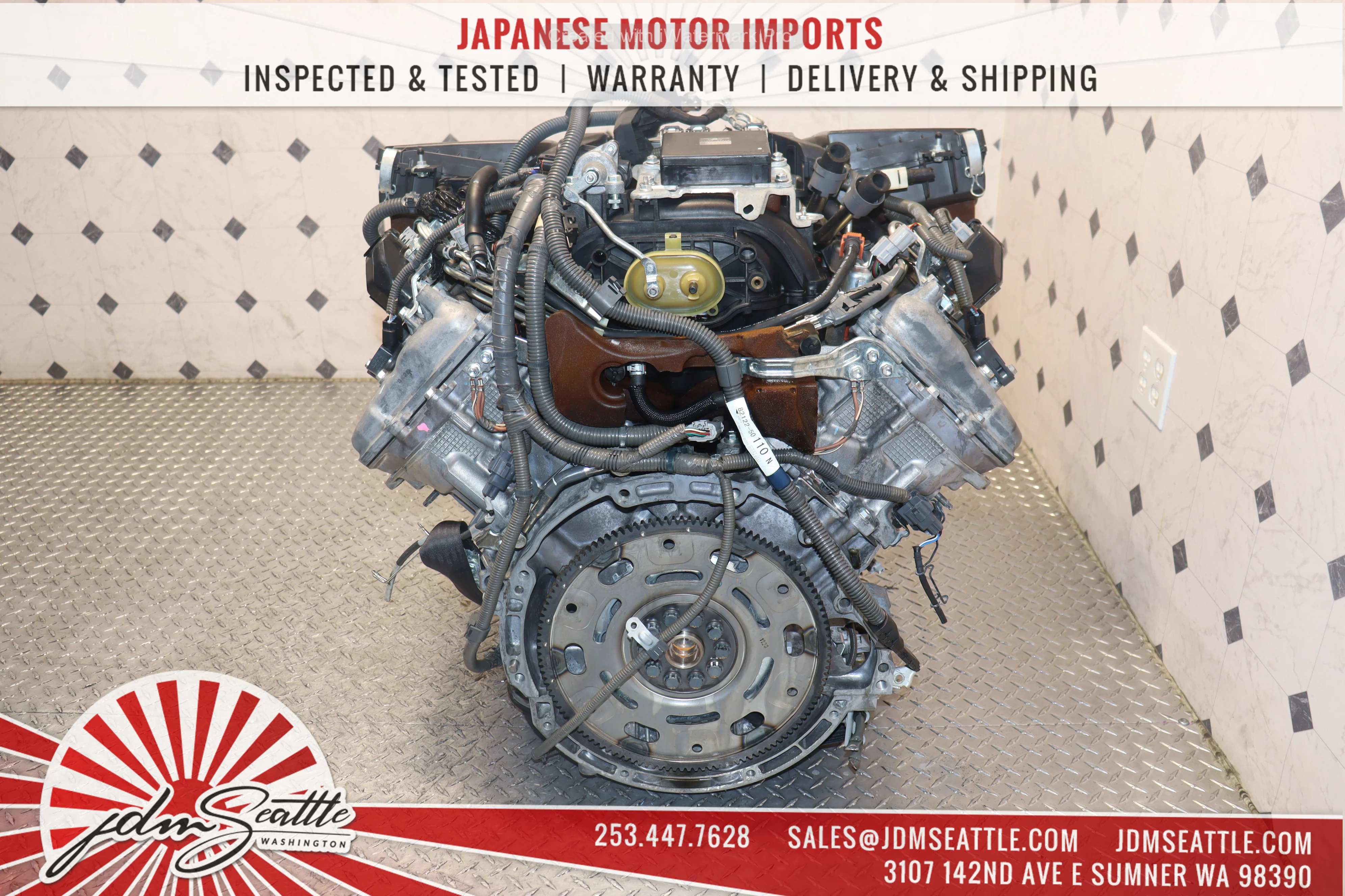 Lexus LS460 GS460 4.6L V8 DOHC VVTi Engine JDM 1UR-FSE - Image 9