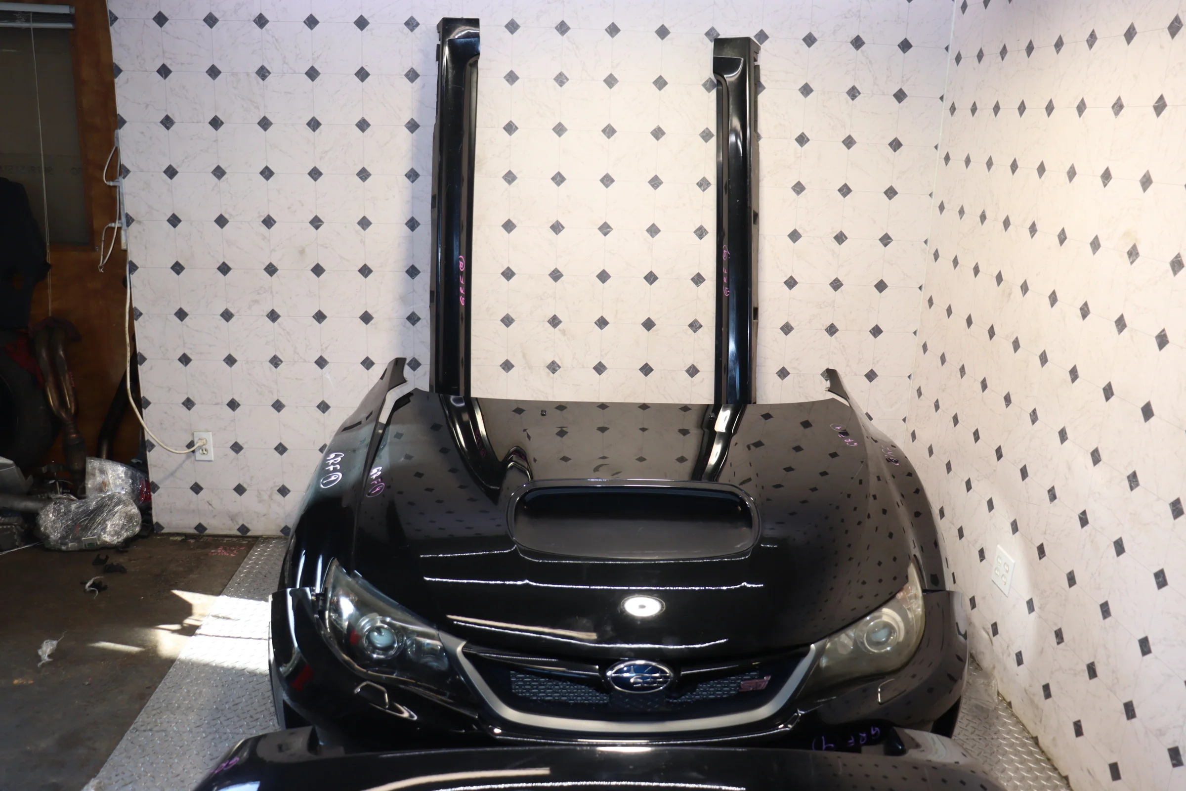 2008 2009 2010 2011 2012 2013 2014 Subaru Impreza WRX STI Hawkeye Front End Nose Cut Conversion Kit JDM OEM - Image 7