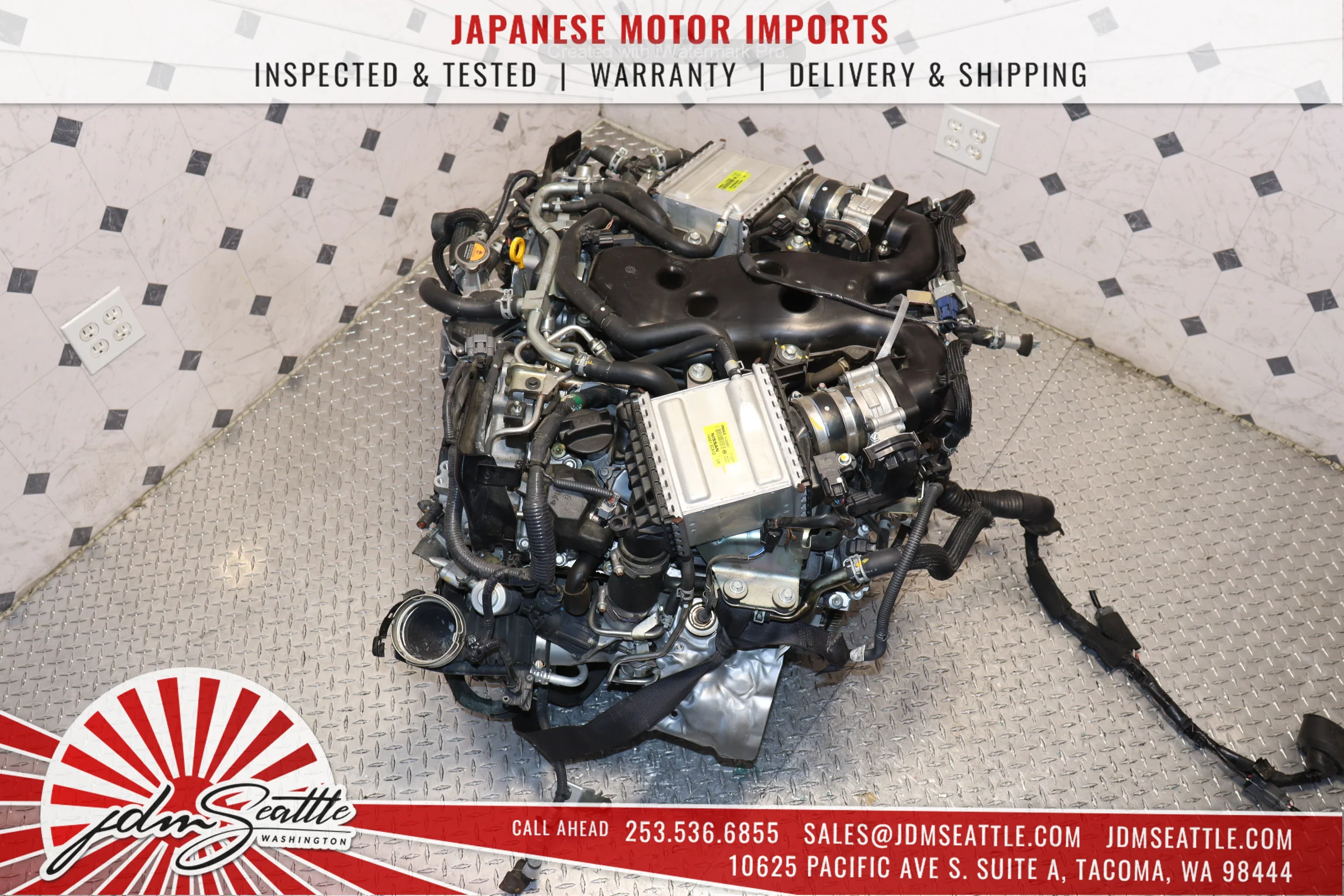 17-21 INFINITI VR30DDTT ENGINE Q50, Q60 3.0L TWIN TURBO 300HP RWD ENGINE - Image 4