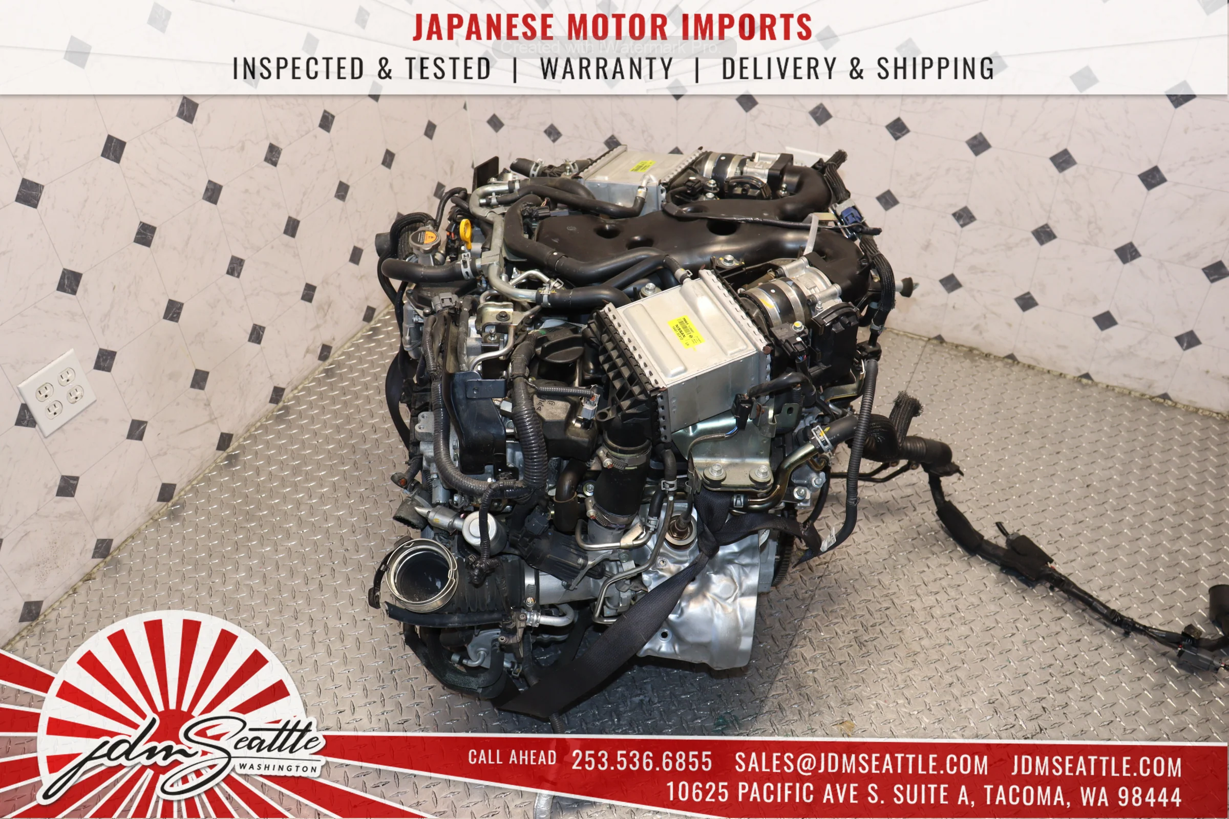17-21 INFINITI VR30DDTT ENGINE Q50, Q60 3.0L TWIN TURBO 300HP RWD ENGINE - Image 5
