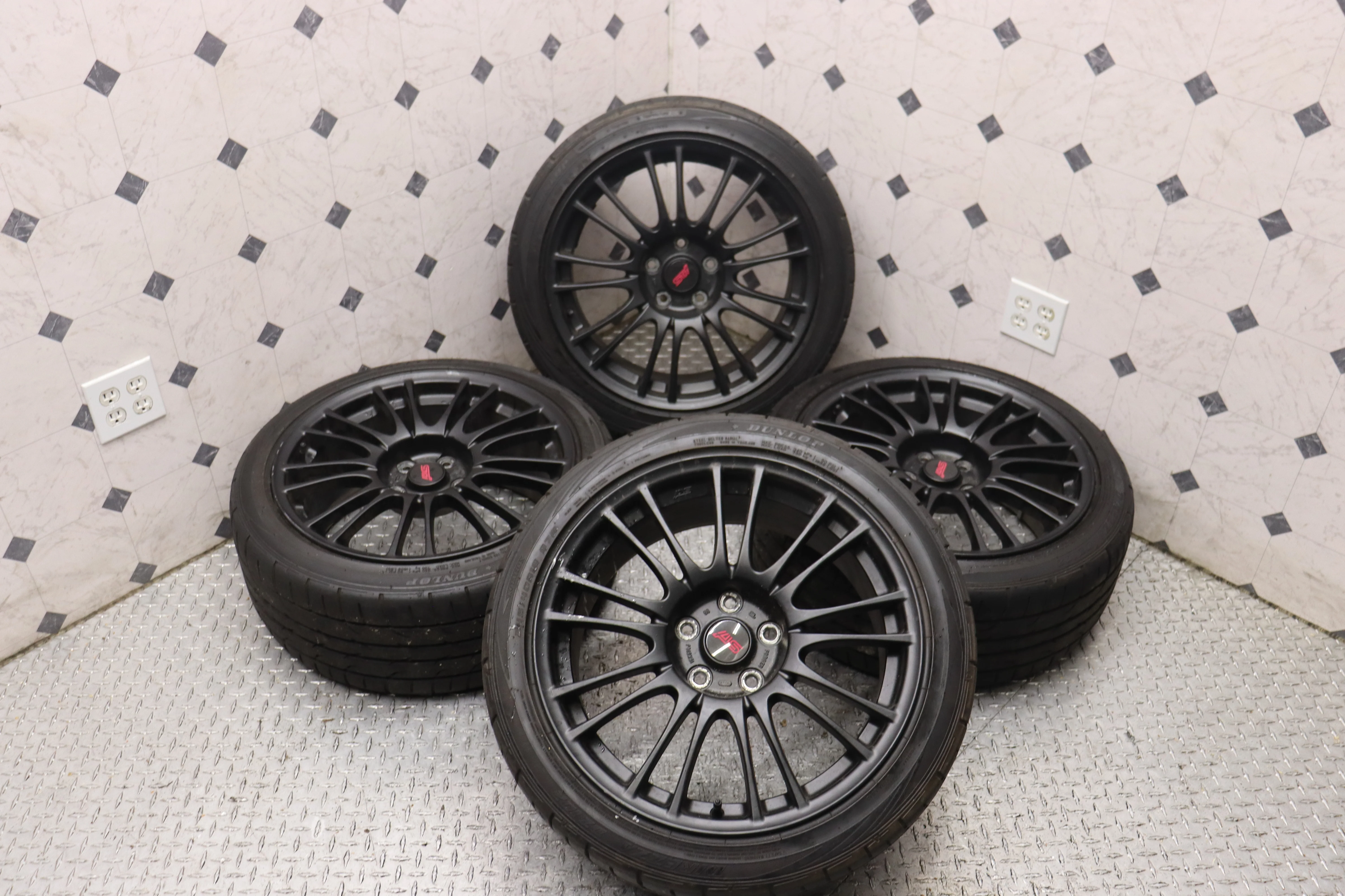 2008 2009 2010 2011 2012 2013 2014 Subaru Impreza WRX STI GRB GVB 18x8.5 Enkei OEM Wheels Rims Set of 4 JDM - Image 3