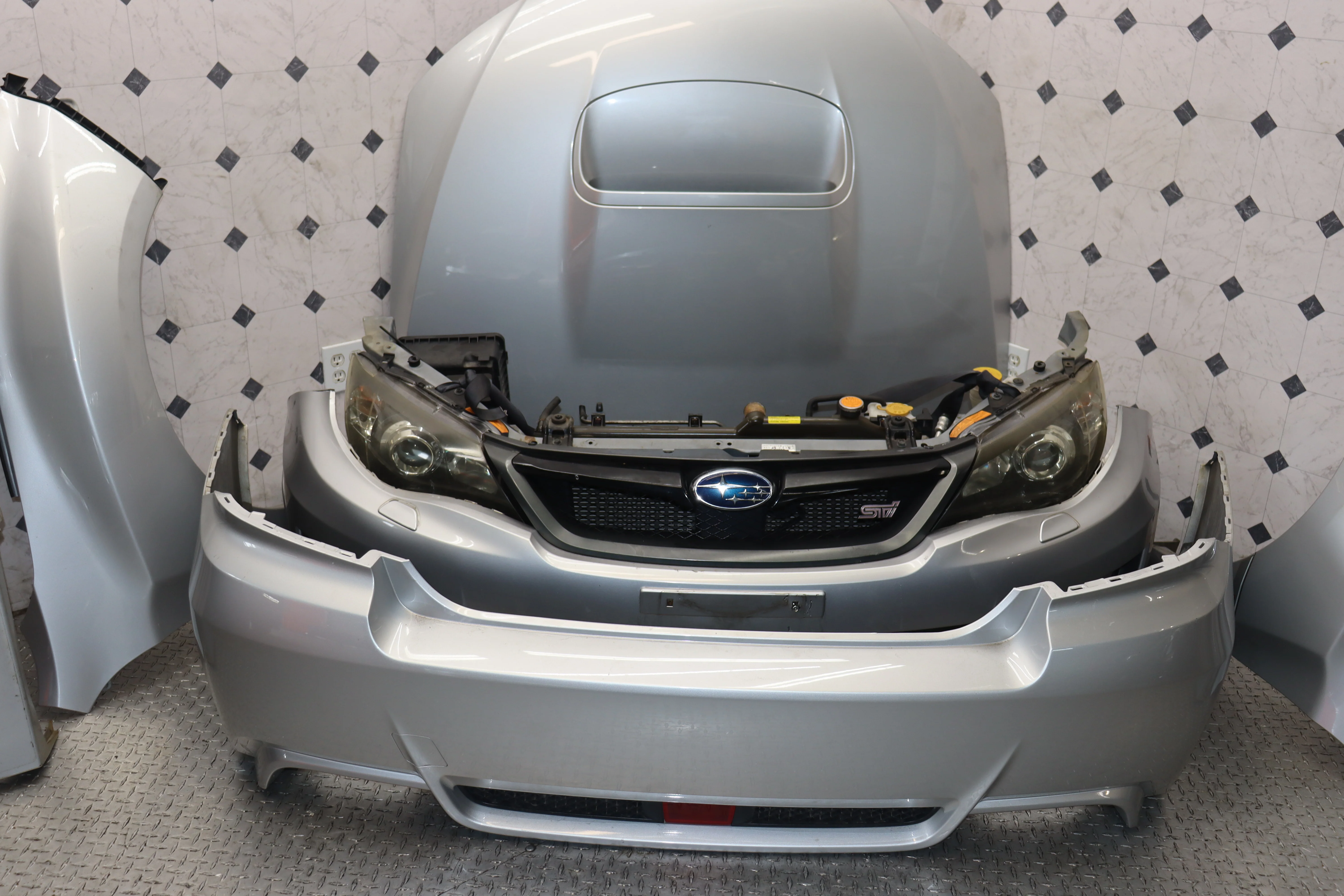 2008 2009 2010 2011 2012 2013 2014 Subaru Impreza WRX STI GVB V10 Front End Nose Cut Conversion JDM OEM - Image 10