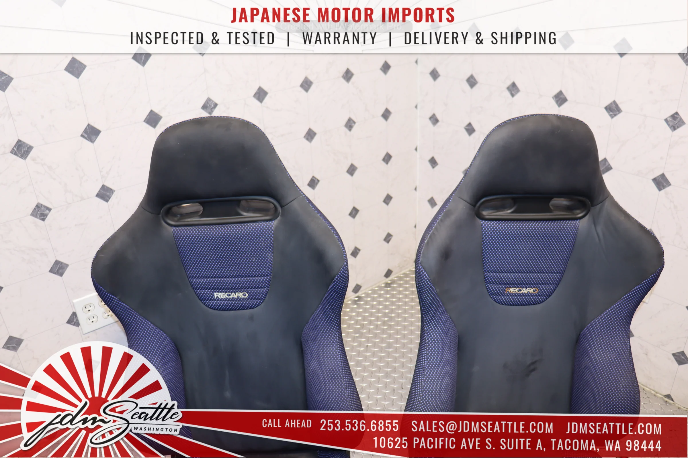 JDM 1998 MITSUBISHI EVOLUTION V FRONT & REAR RECARO SEAT SET OEM EVO 5 - Image 8