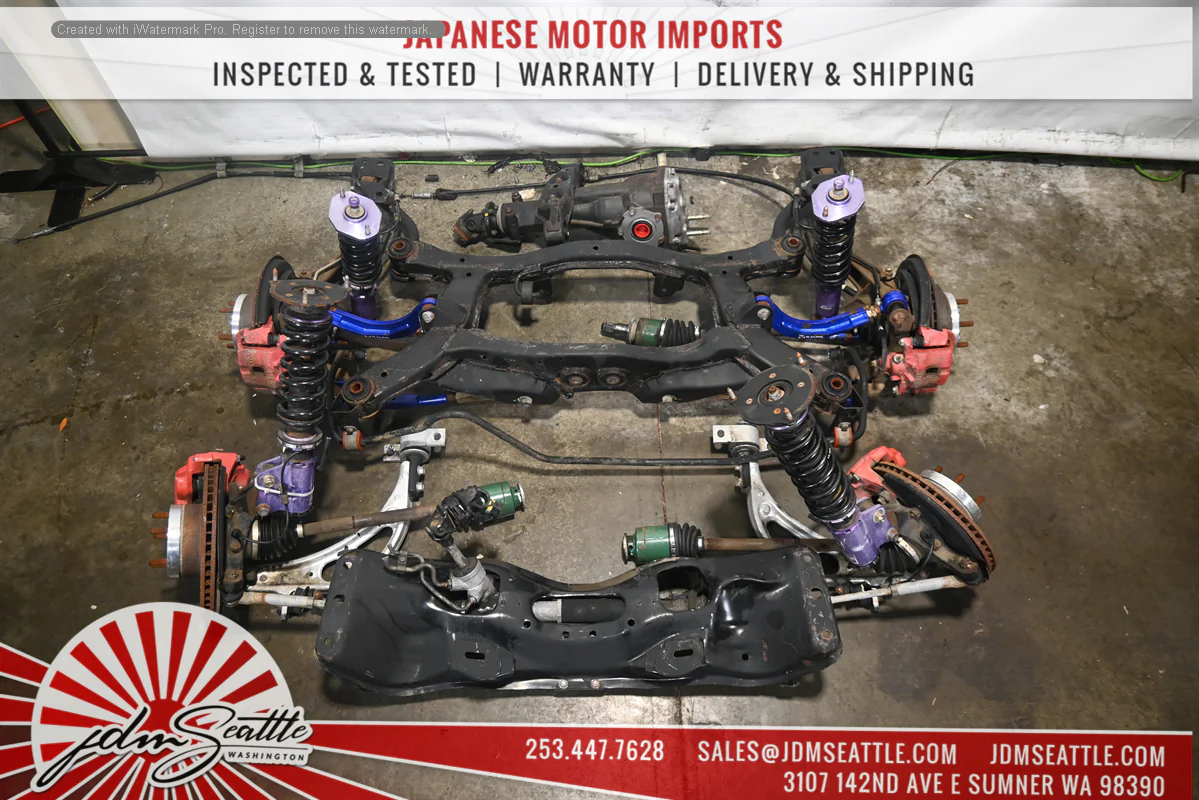 JDM 02-05 SUBARU FORESTER COMPLETE FRONT AND REAR SUBFRAME WITH COMPONETS AND DIFFERENCIAL