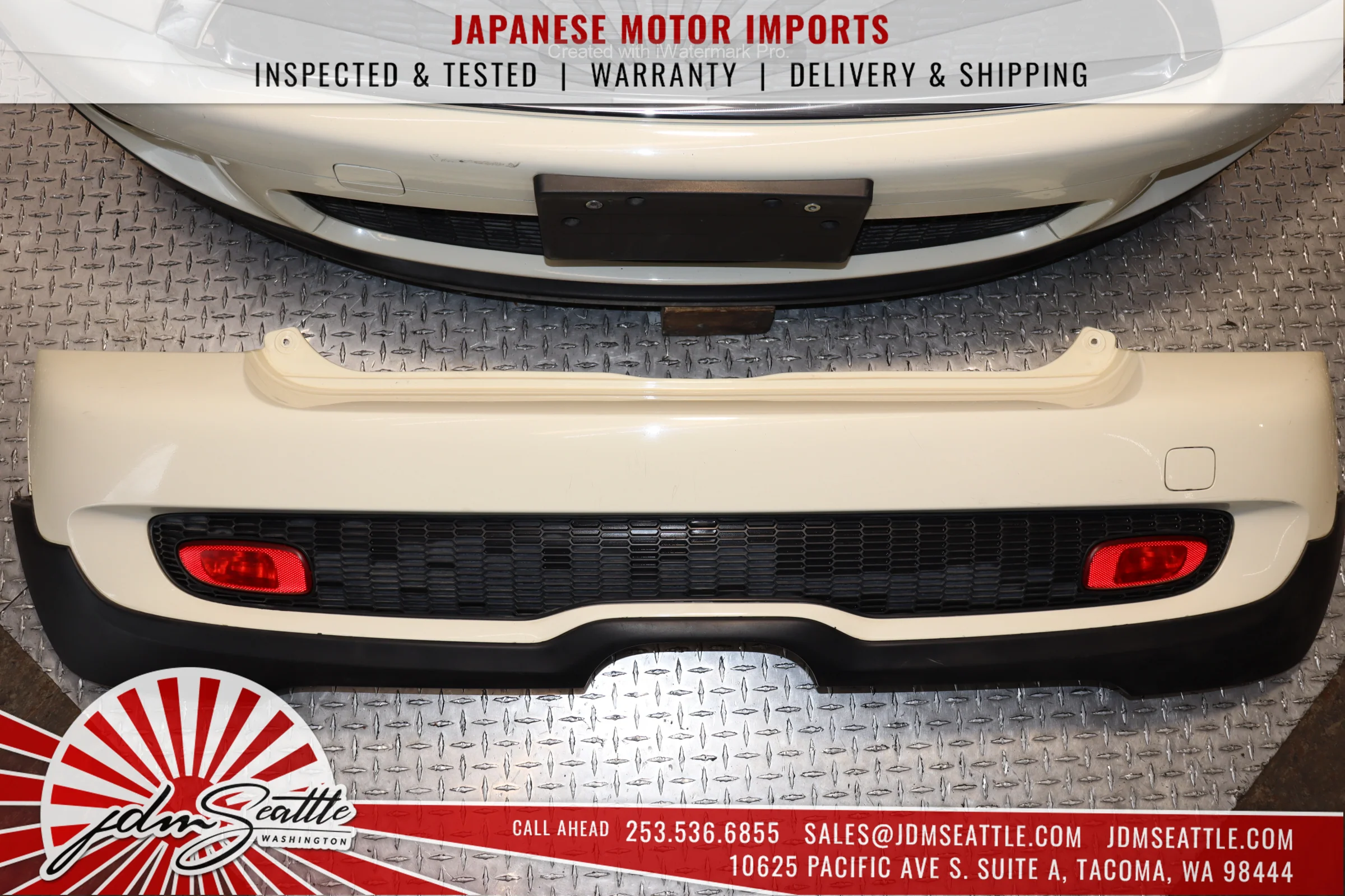 JDM 02-06 MINI COOPER S COMPLETE FRONT END CONVERSION NOSE CUT FRONT CLIP WHITE/CREAM - Image 17