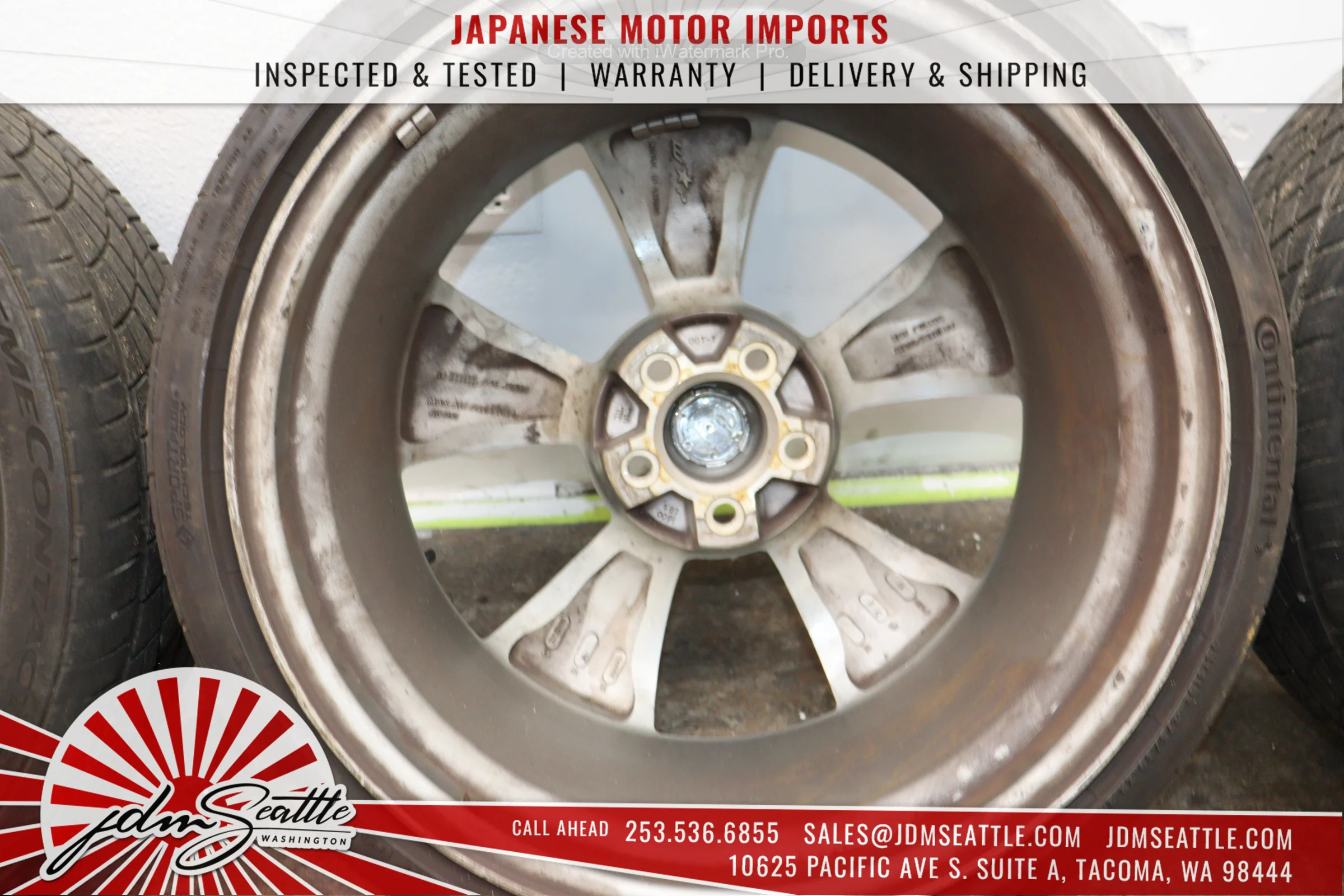JDM 03-05 350Z FRONT AND REAR TIRES/RIMS 245/35/ZR20 / 27530/ZR20 20/9/10J OFFSET - Image 15