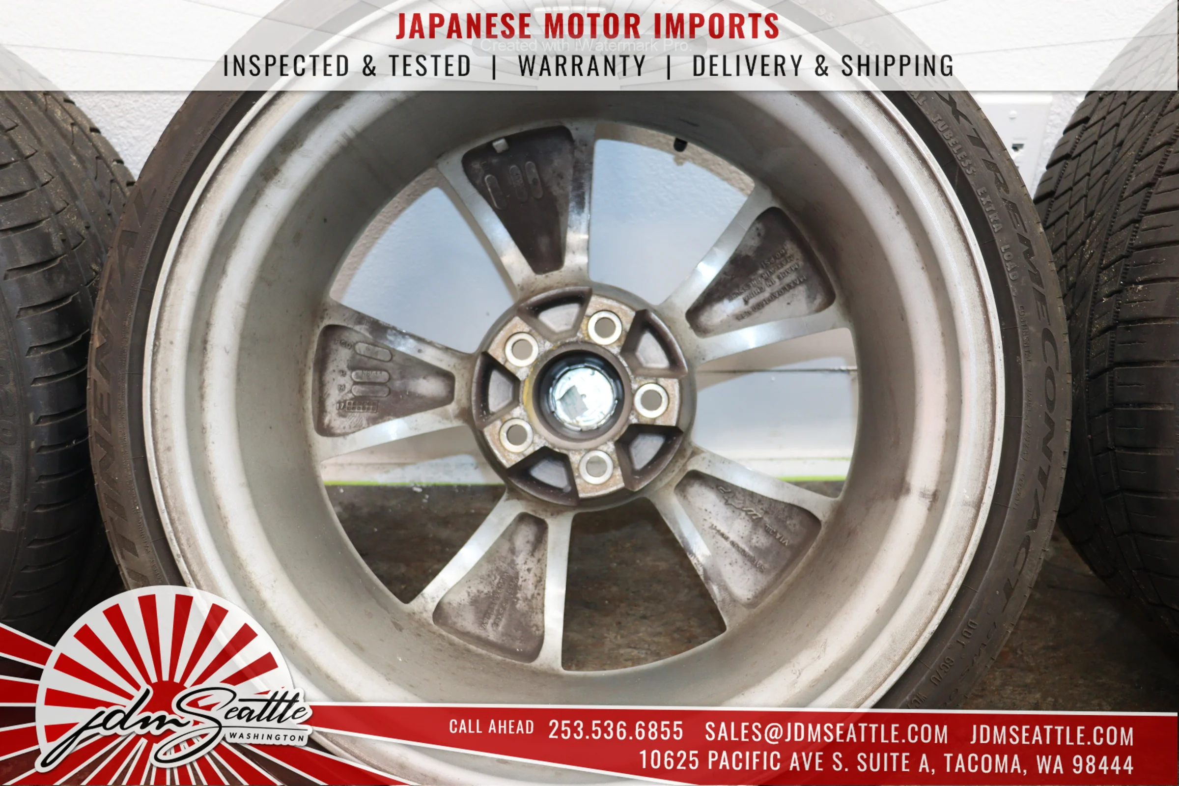 JDM 03-05 350Z FRONT AND REAR TIRES/RIMS 245/35/ZR20 / 27530/ZR20 20/9/10J OFFSET - Image 17