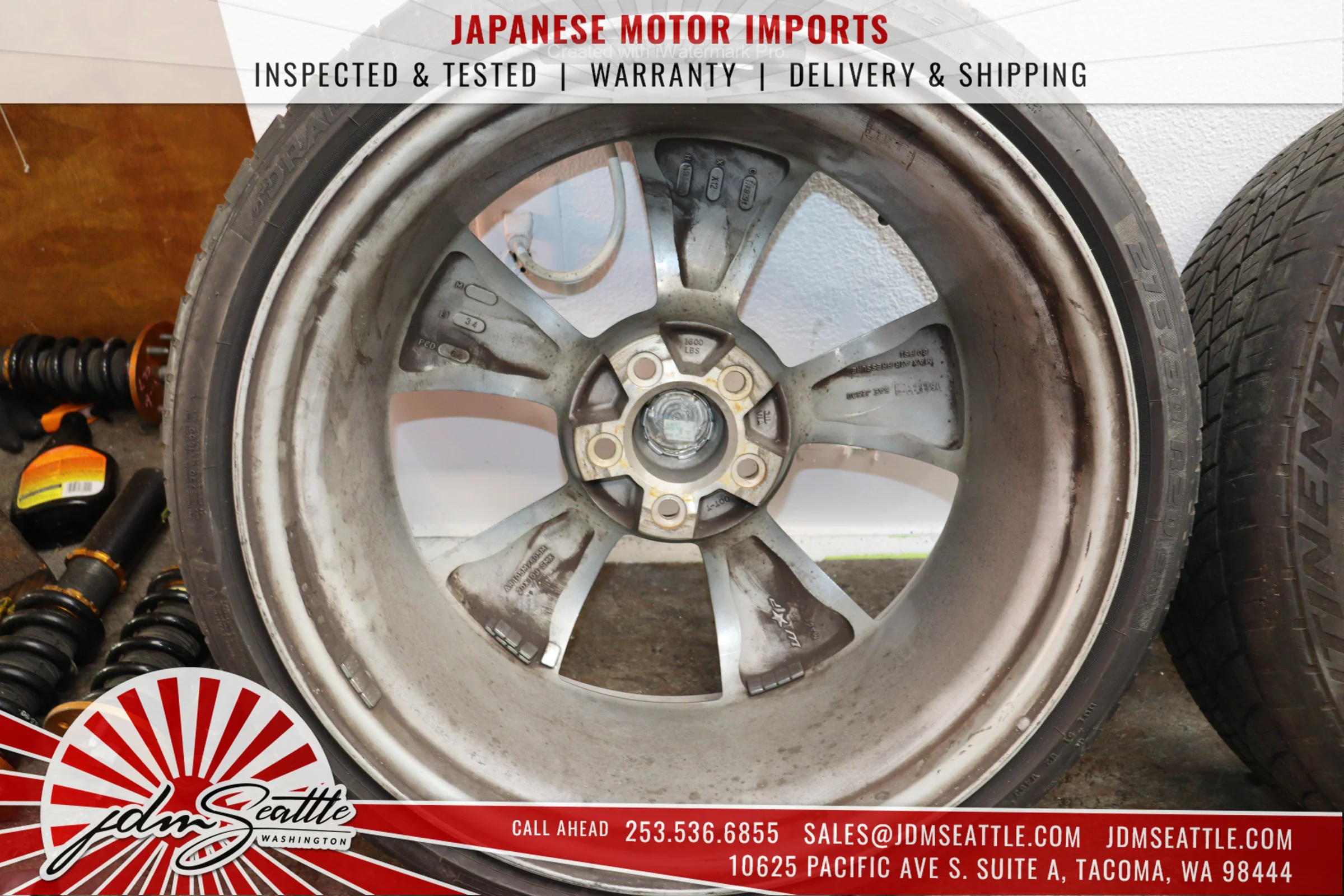 JDM 03-05 350Z FRONT AND REAR TIRES/RIMS 245/35/ZR20 / 27530/ZR20 20/9/10J OFFSET - Image 19