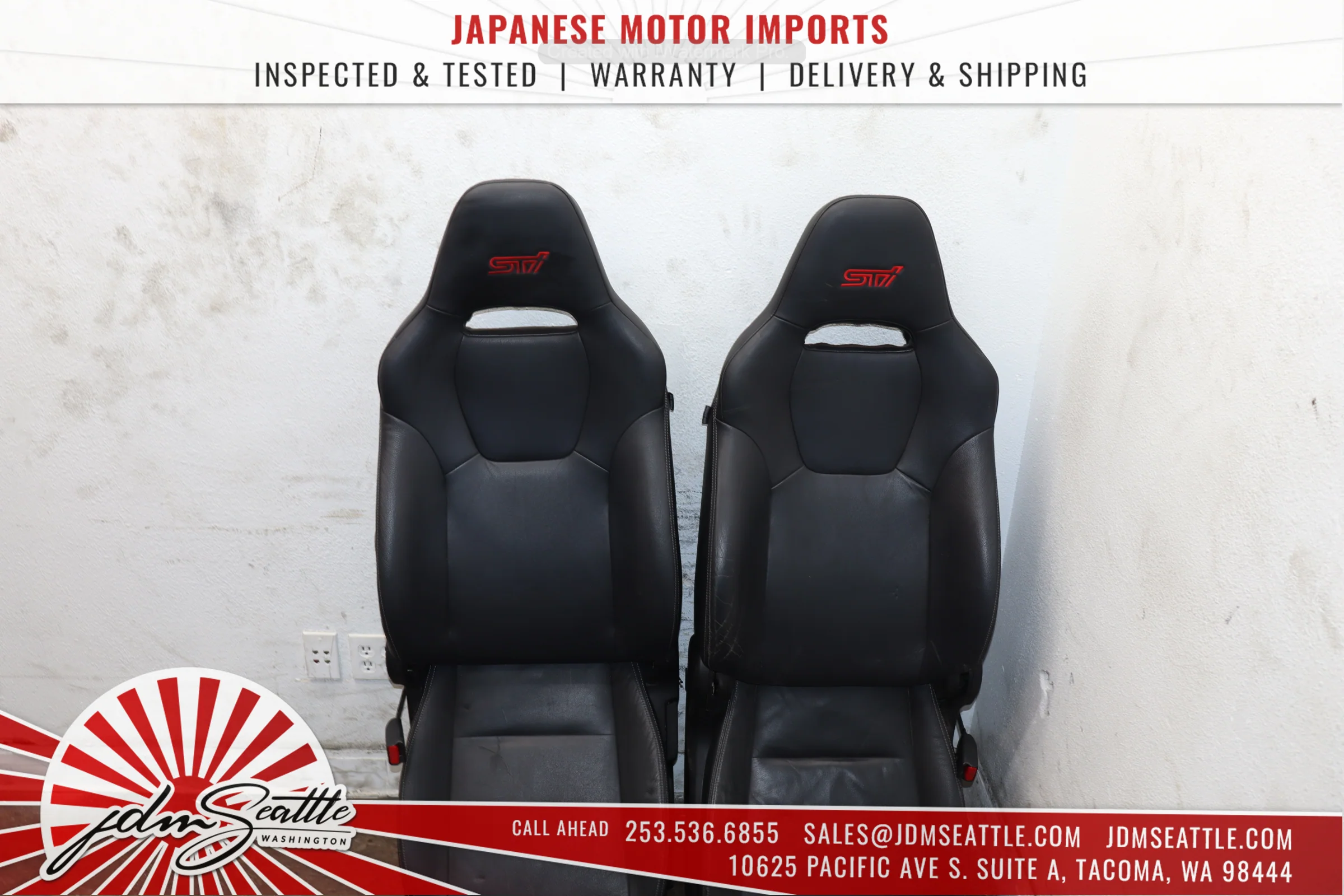 JDM Premium Leather Seats - Subaru WRX STI Sedan (2008-2014) - Image 10