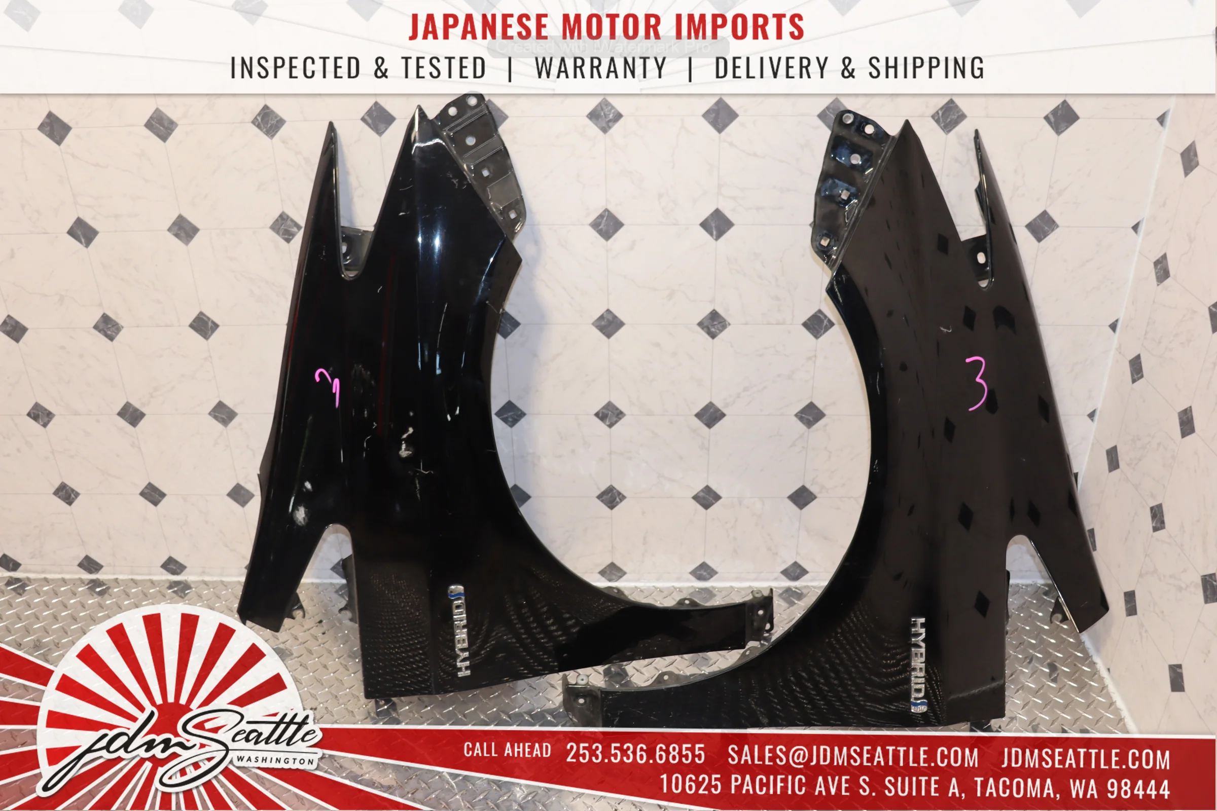 2010 2011 2012 2013 2014 2015 Toyota Prius ZVW30 Black Front End Nose Cut Conversion Kit JDM OEM - Image 8