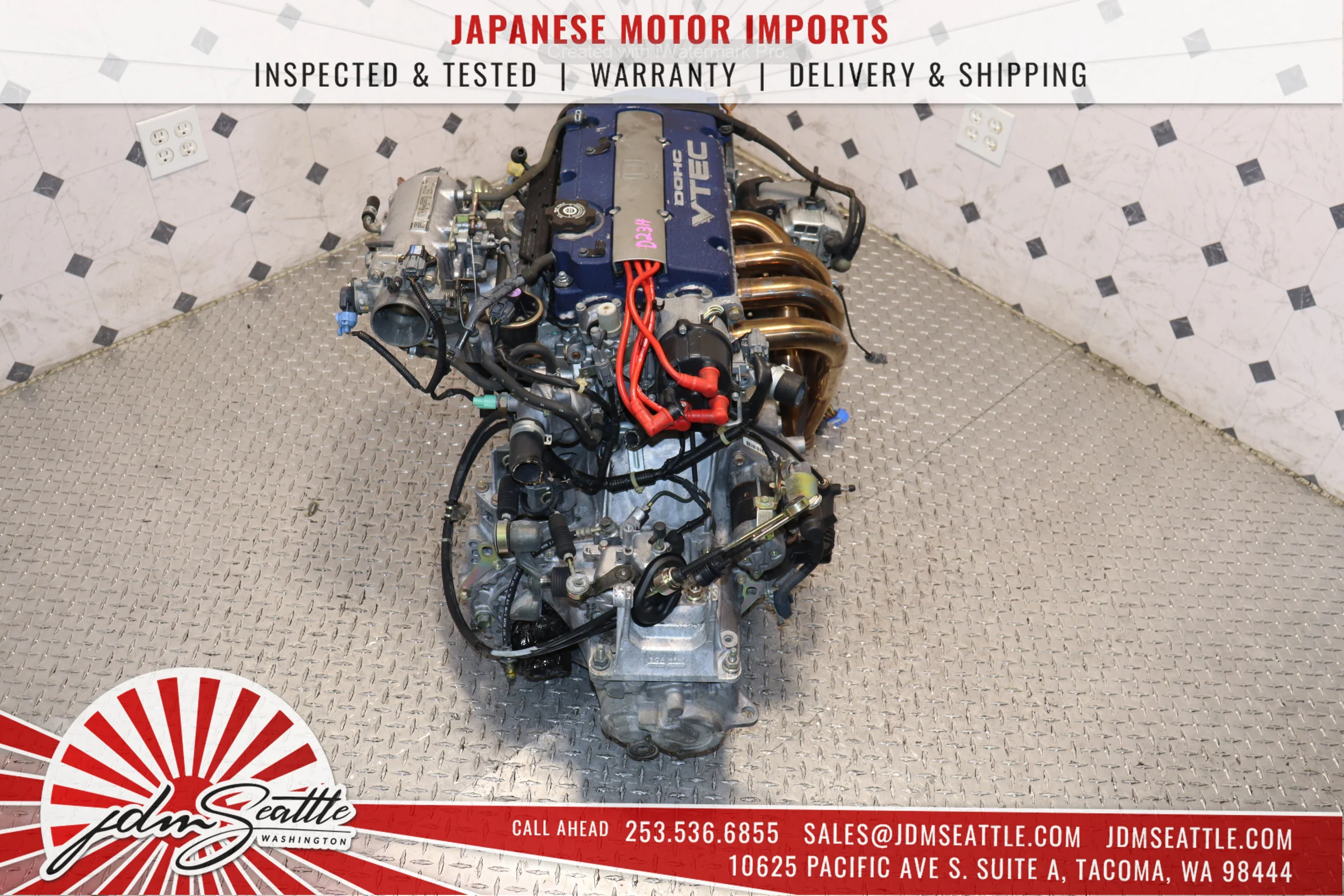 JDM 1997-2001 HONDA PRELUDE 2.0L F20B DOHC VTEC ENGINE & T2T4 5-SPEED LSD MANUAL TRAN - Image 8