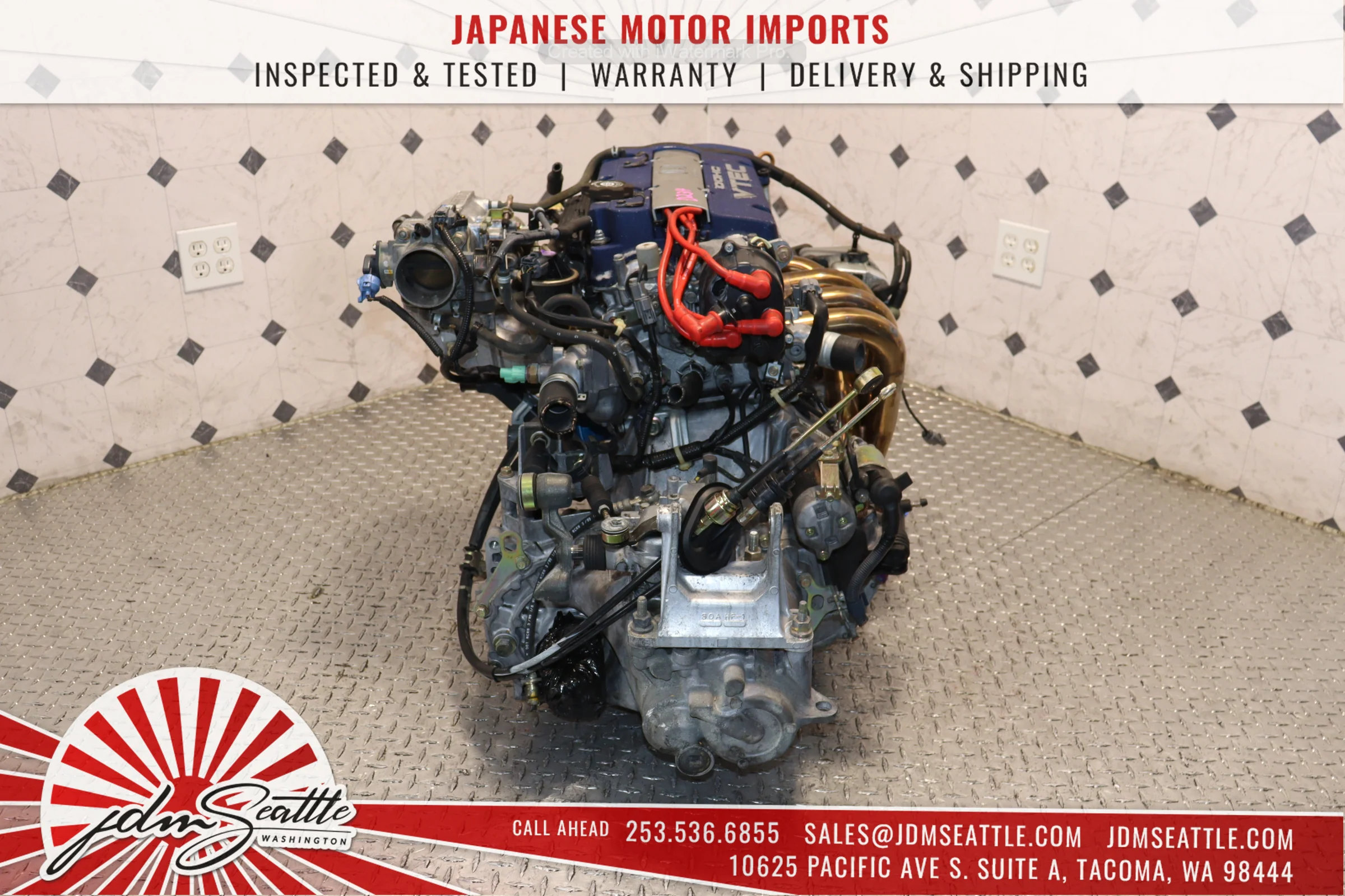 JDM 1997-2001 HONDA PRELUDE 2.0L F20B DOHC VTEC ENGINE & T2T4 5-SPEED LSD MANUAL TRAN - Image 9