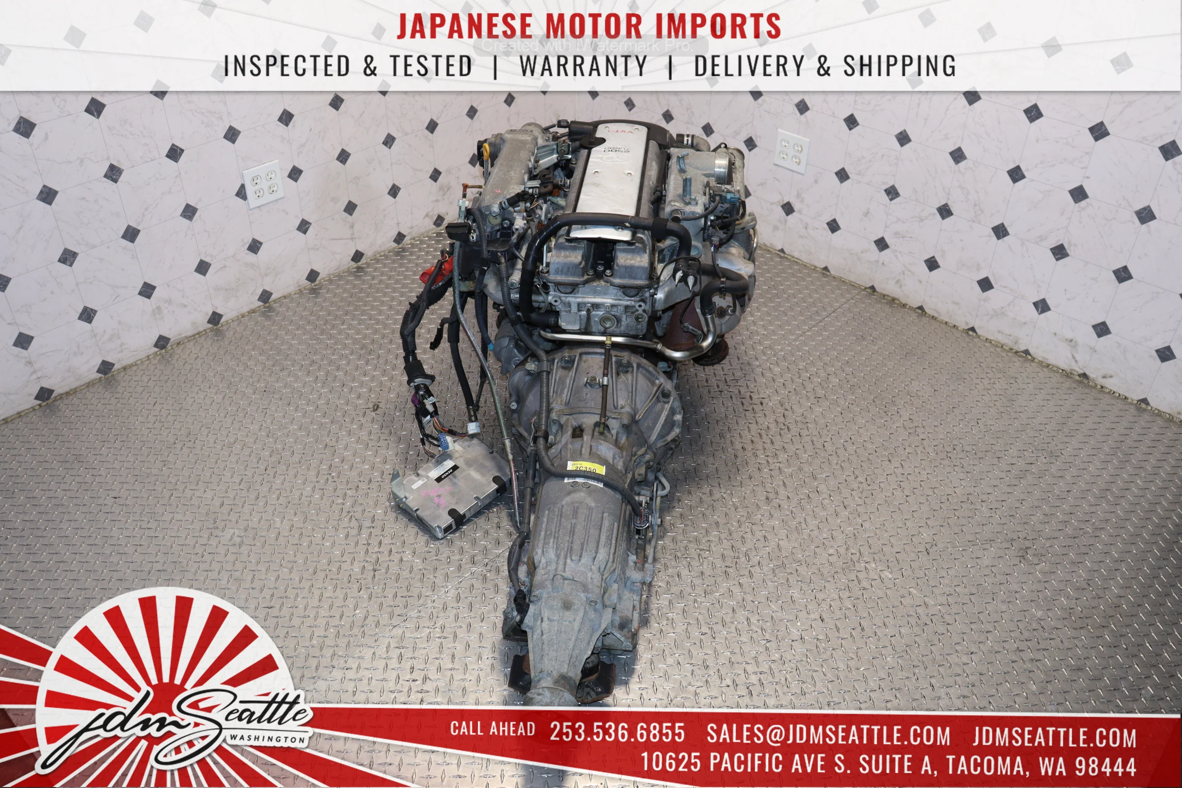 JDM 1JZ-GTE VVTI TURBO MOTOR & AUTOMATIC TRANSMISSION LEXUS IS300 GS300 TOYOTA CHASER 1JZ ENGINE SWAP - Image 9