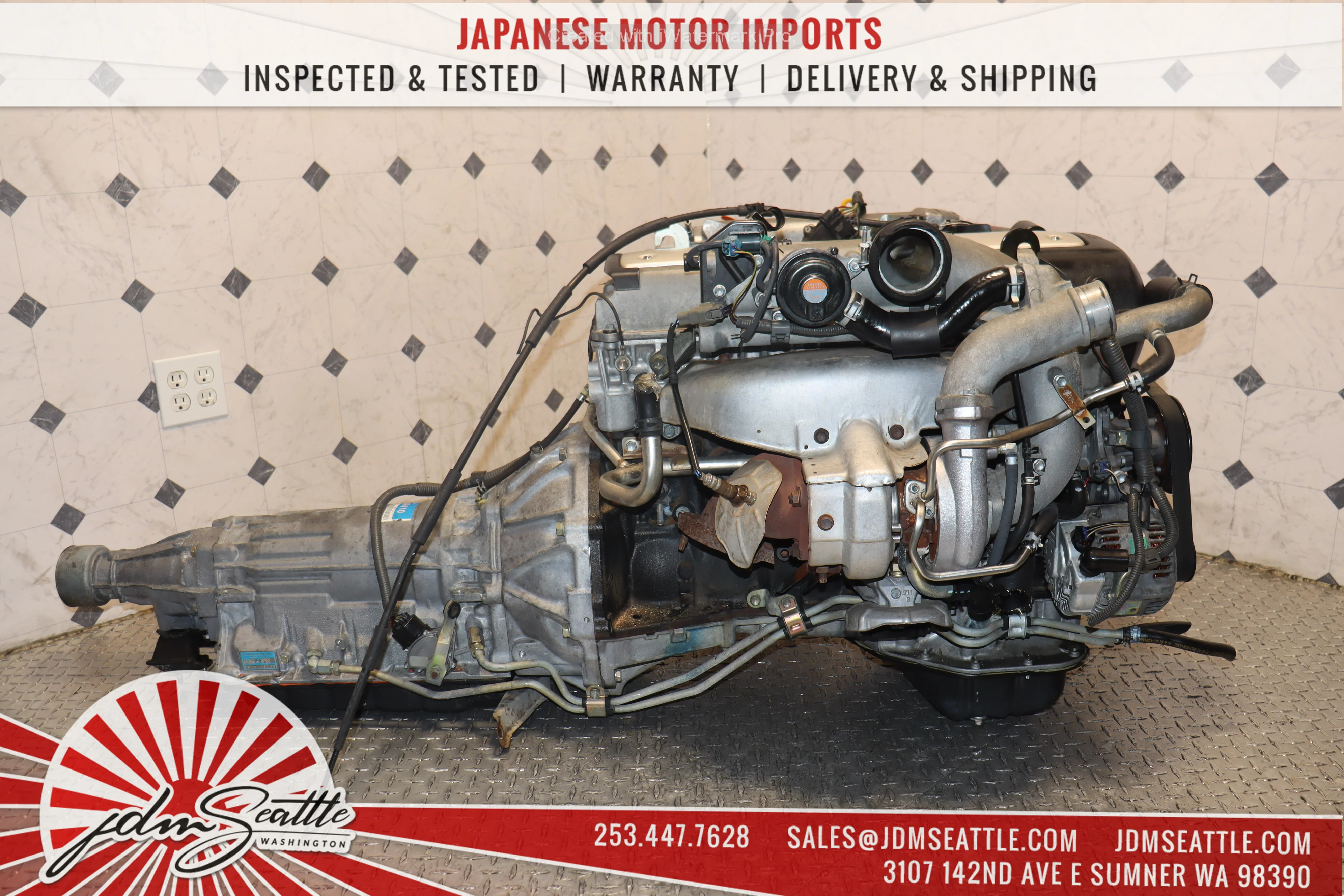 JDM 1JZ-GTE VVTI TURBO MOTOR & AUTOMATIC TRANSMISSION LEXUS IS300 GS300 TOYOTA CHASER MARK II SOARER 1JZ ENGINE SWAP - Image 12