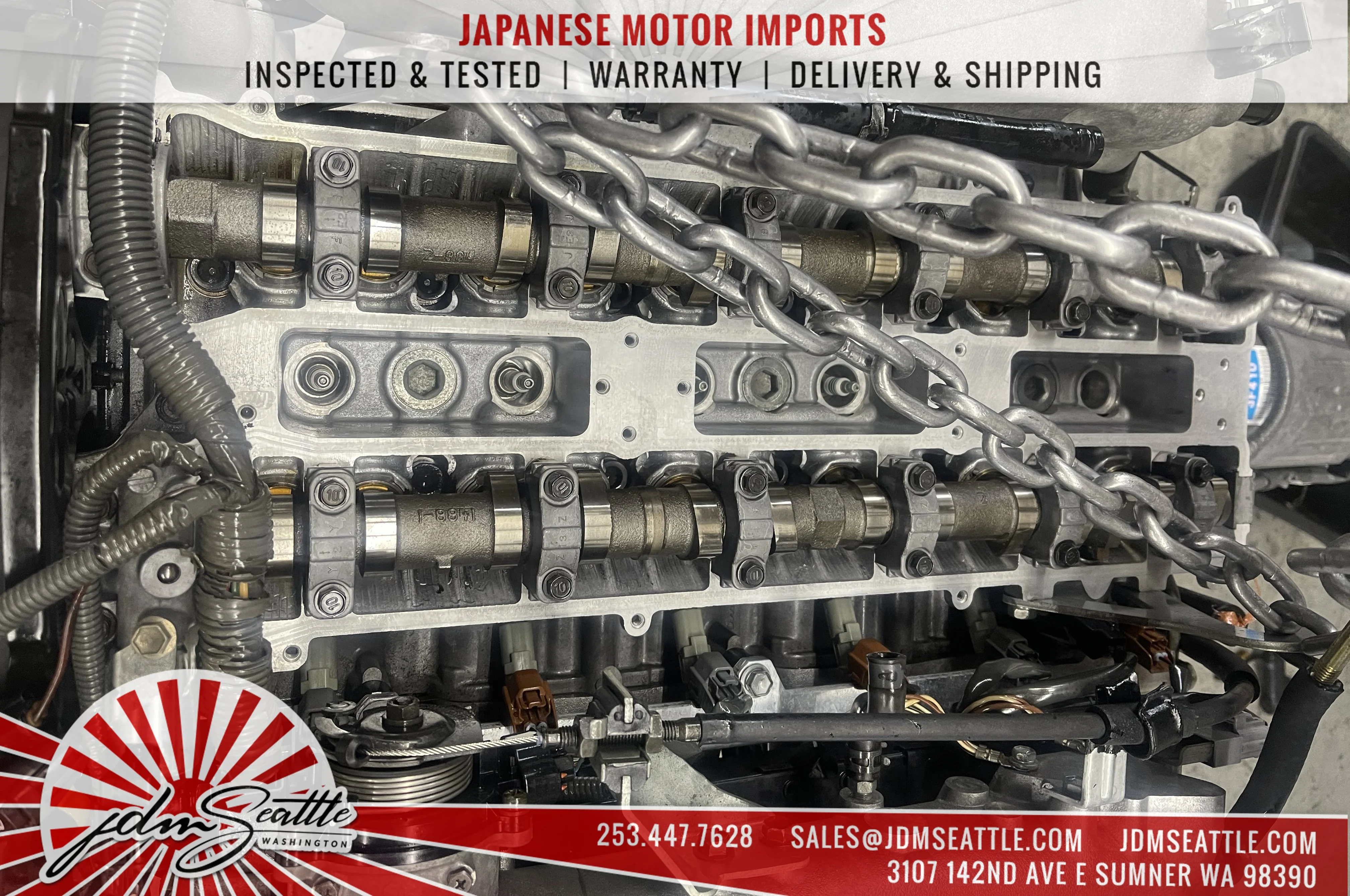 JDM 1JZ-GTE VVTI TURBO MOTOR & AUTOMATIC TRANSMISSION LEXUS IS300 GS300 TOYOTA CHASER MARK II SOARER 1JZ ENGINE SWAP - Image 13