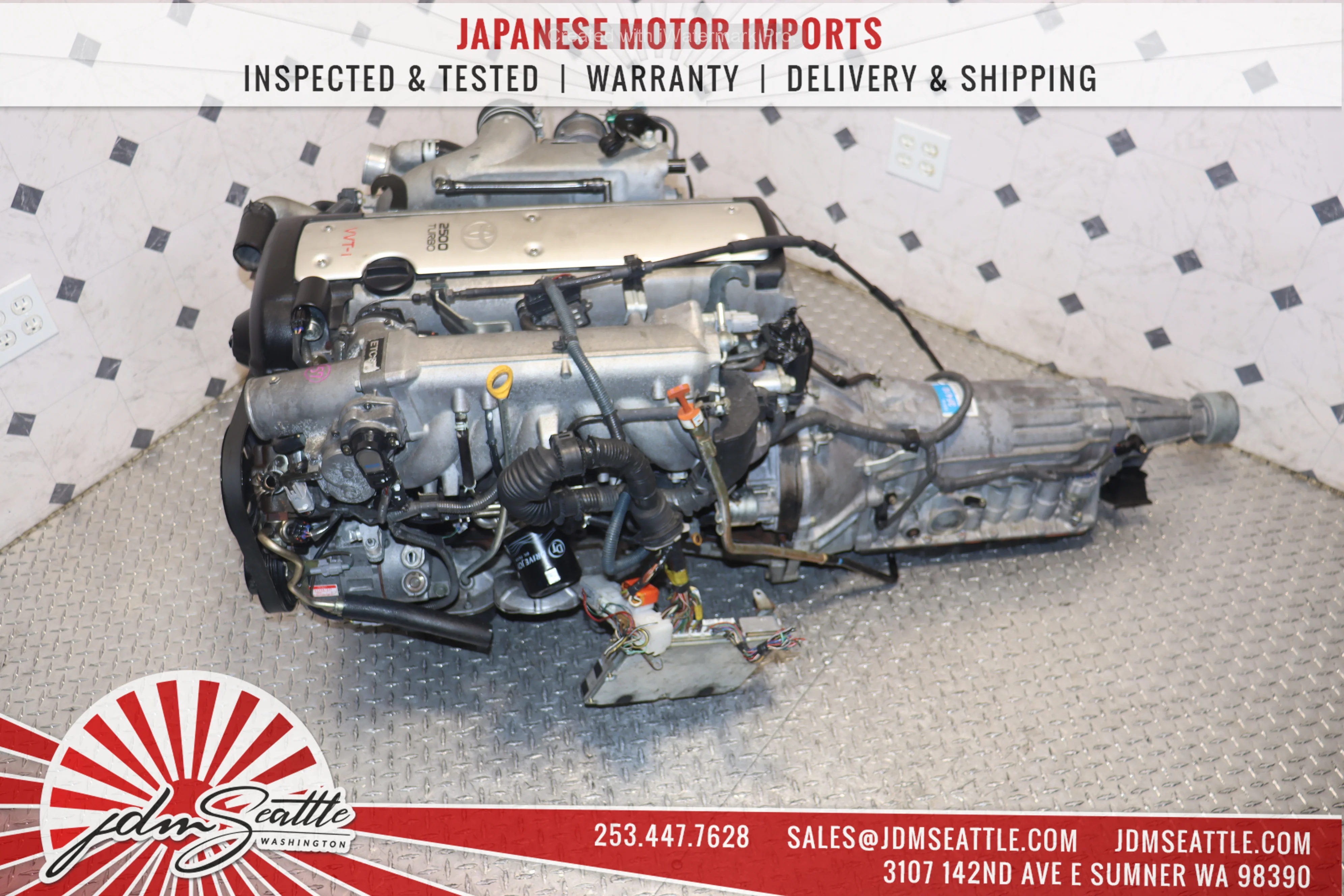 JDM 1JZ-GTE VVTI TURBO MOTOR & AUTOMATIC TRANSMISSION LEXUS IS300 GS300 TOYOTA CHASER MARK II SOARER 1JZ ENGINE SWAP - Image 5