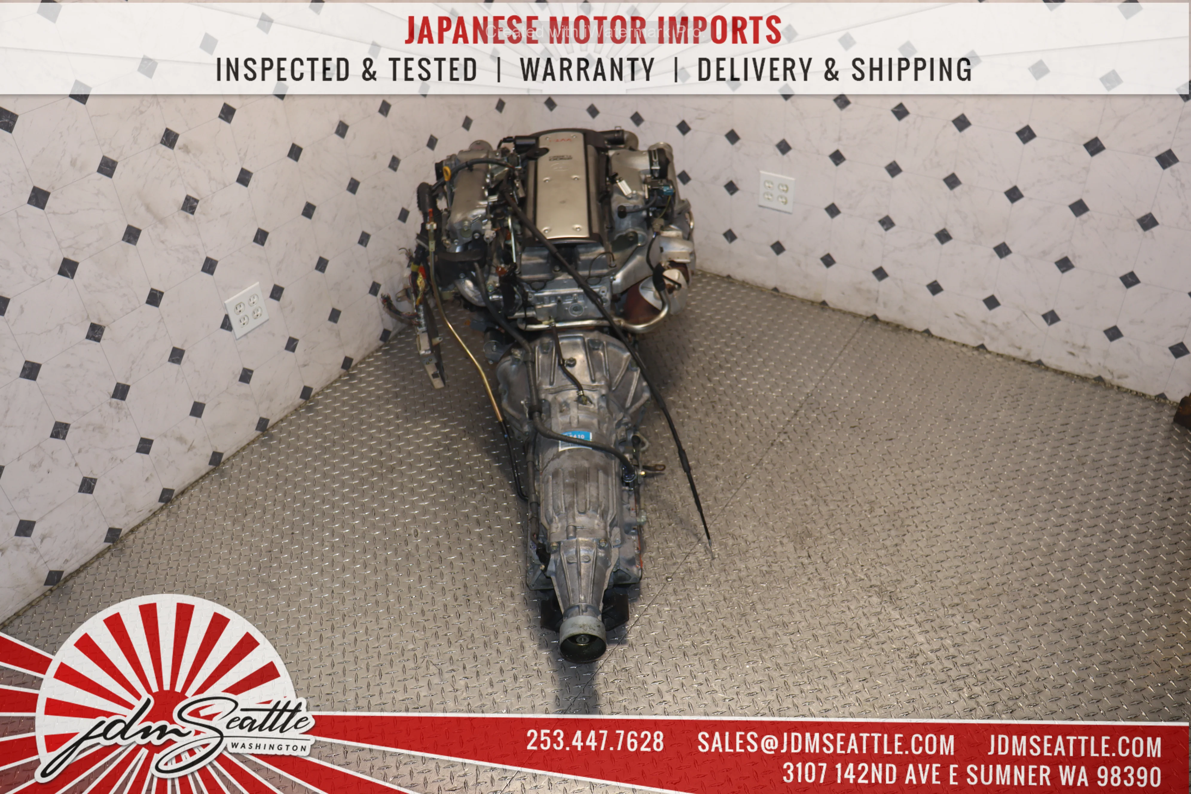 JDM 1JZ-GTE VVTI TURBO MOTOR & AUTOMATIC TRANSMISSION LEXUS IS300 GS300 TOYOTA CHASER MARK II SOARER 1JZ ENGINE SWAP - Image 8