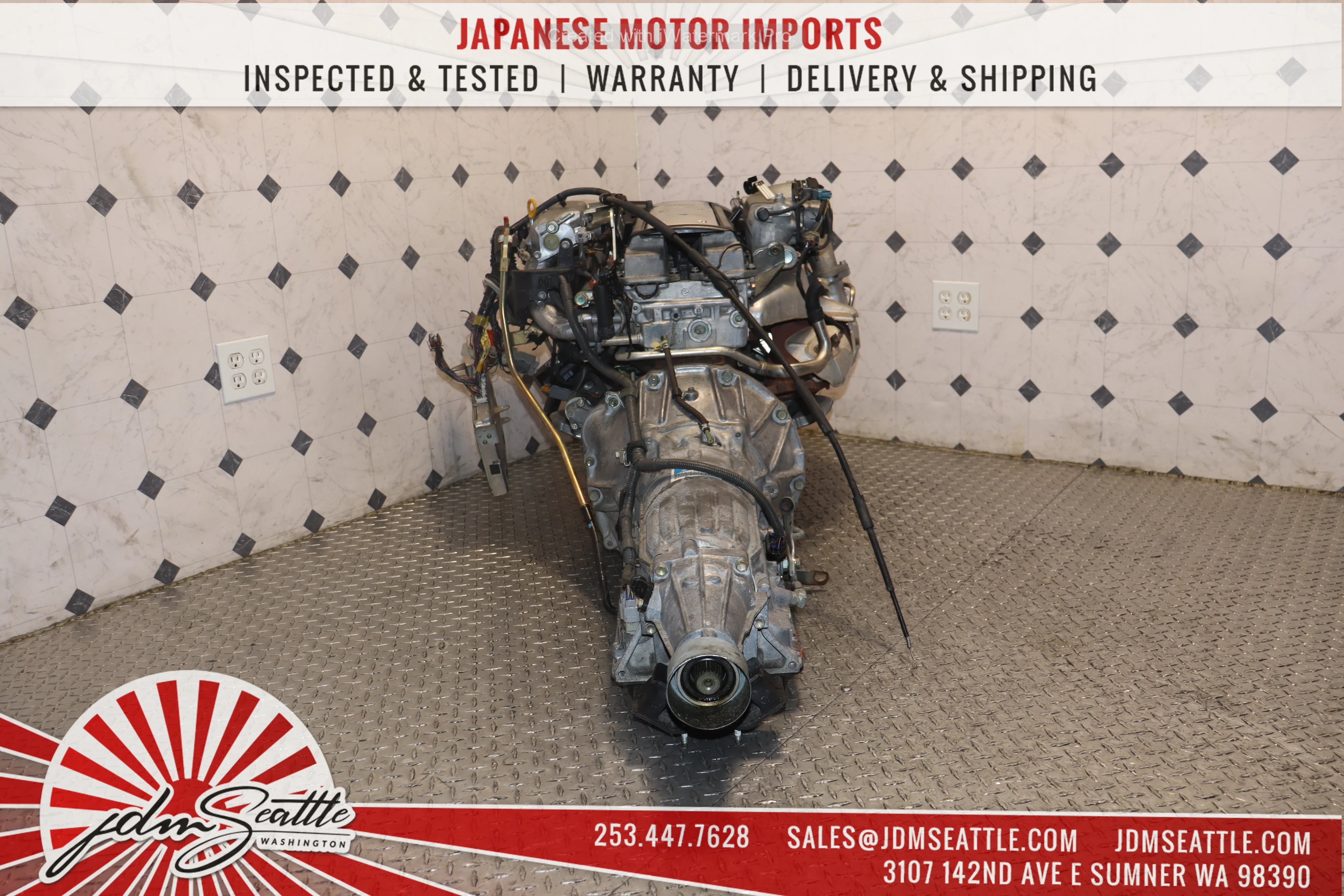 JDM 1JZ-GTE VVTI TURBO MOTOR & AUTOMATIC TRANSMISSION LEXUS IS300 GS300 TOYOTA CHASER MARK II SOARER 1JZ ENGINE SWAP - Image 9