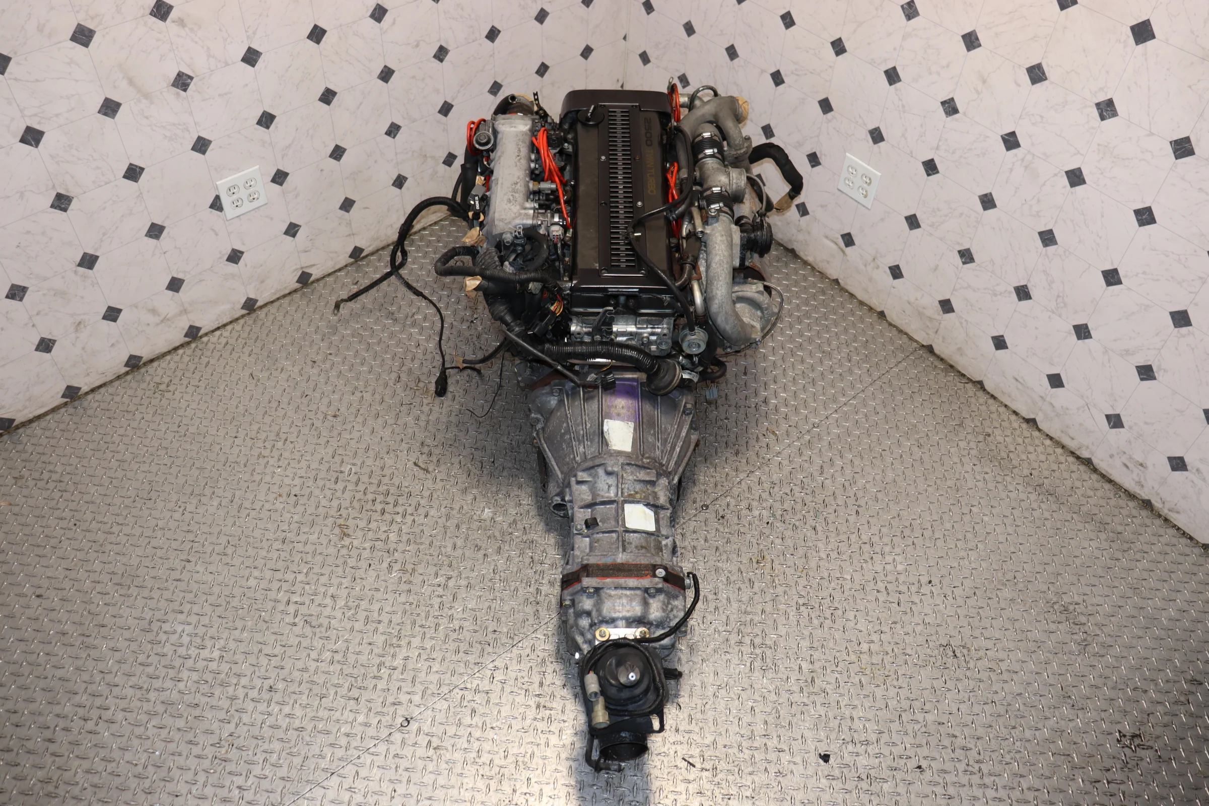 Toyota 1JZ-GTE Non-VVTi 2.5L Twin Turbo Engine & R154 5 Speed Manual Transmission Swap JDM - Image 13
