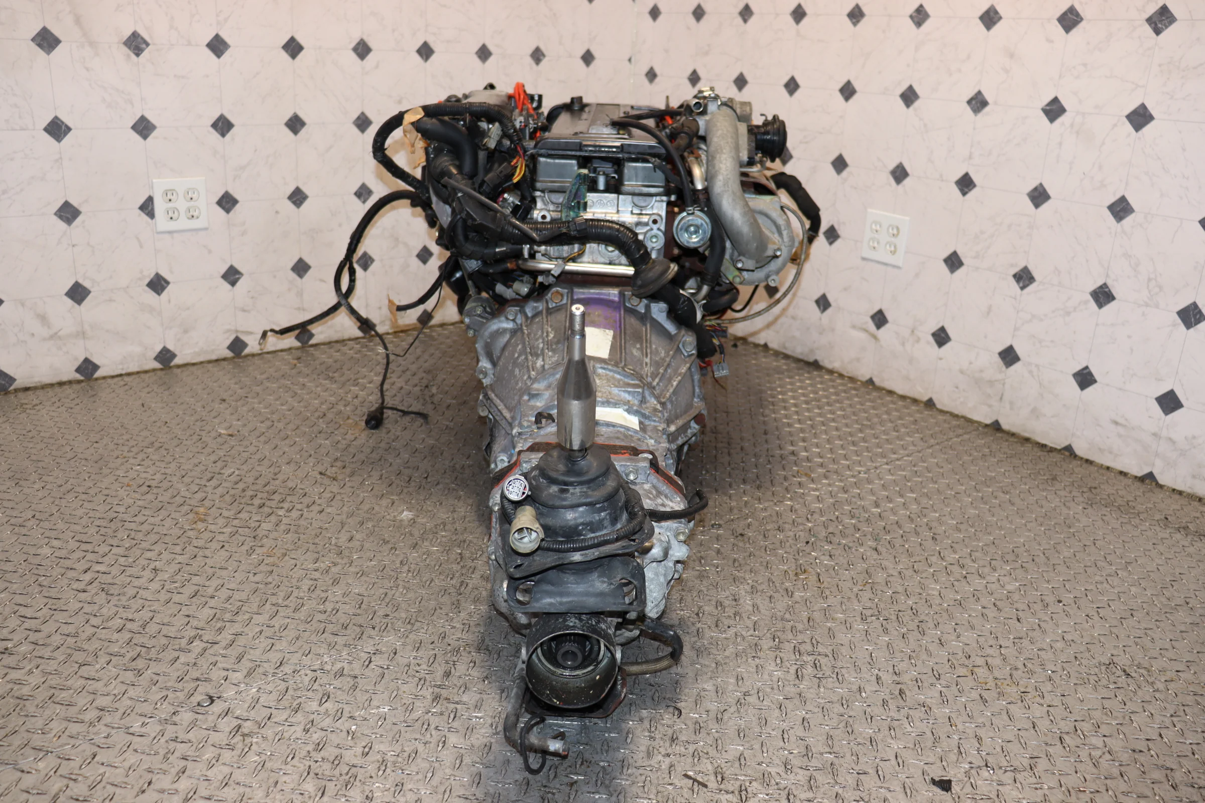Toyota 1JZ-GTE Non-VVTi 2.5L Twin Turbo Engine & R154 5 Speed Manual Transmission Swap JDM - Image 16