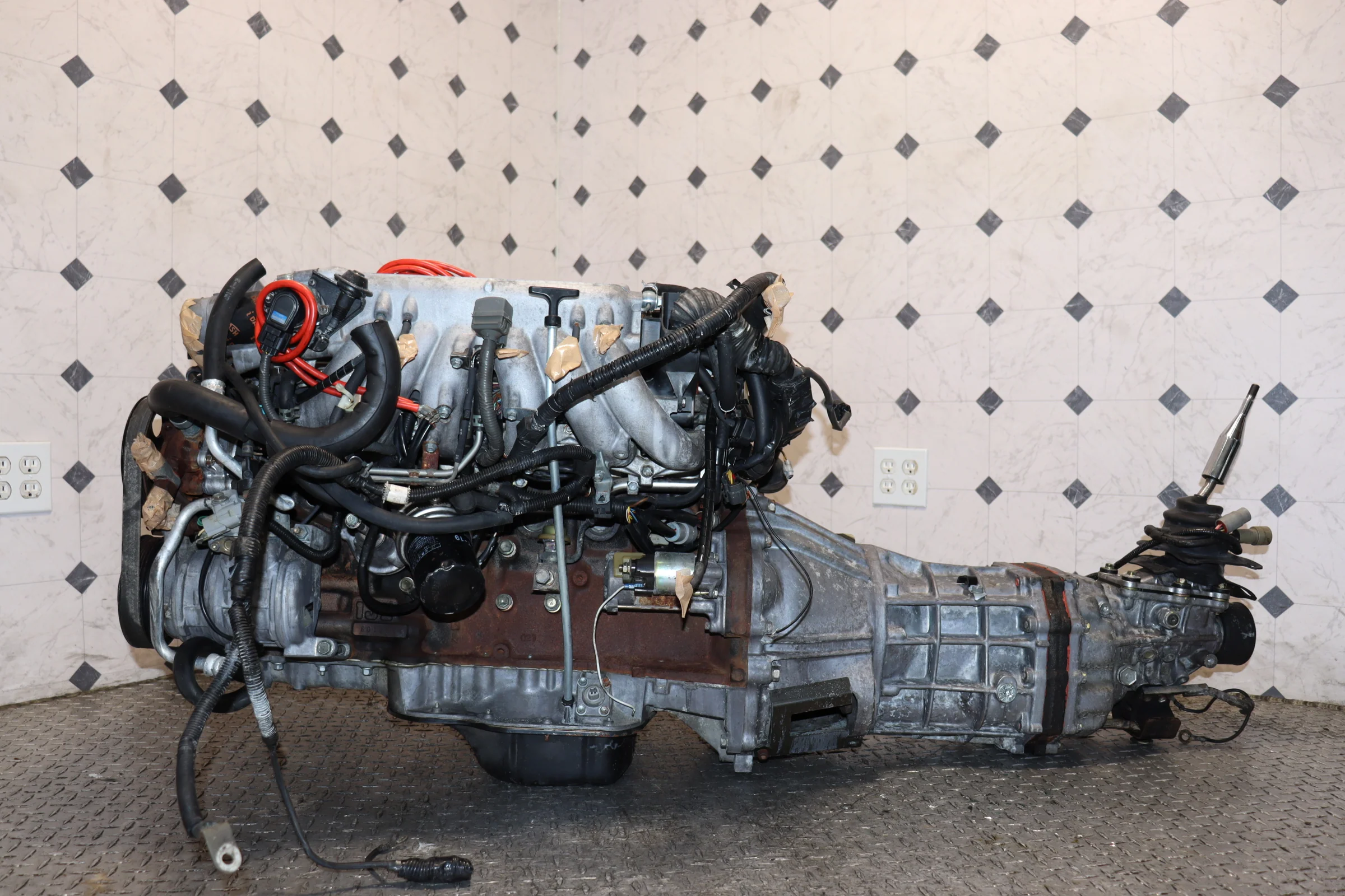 Toyota 1JZ-GTE Non-VVTi 2.5L Twin Turbo Engine & R154 5 Speed Manual Transmission Swap JDM - Image 19