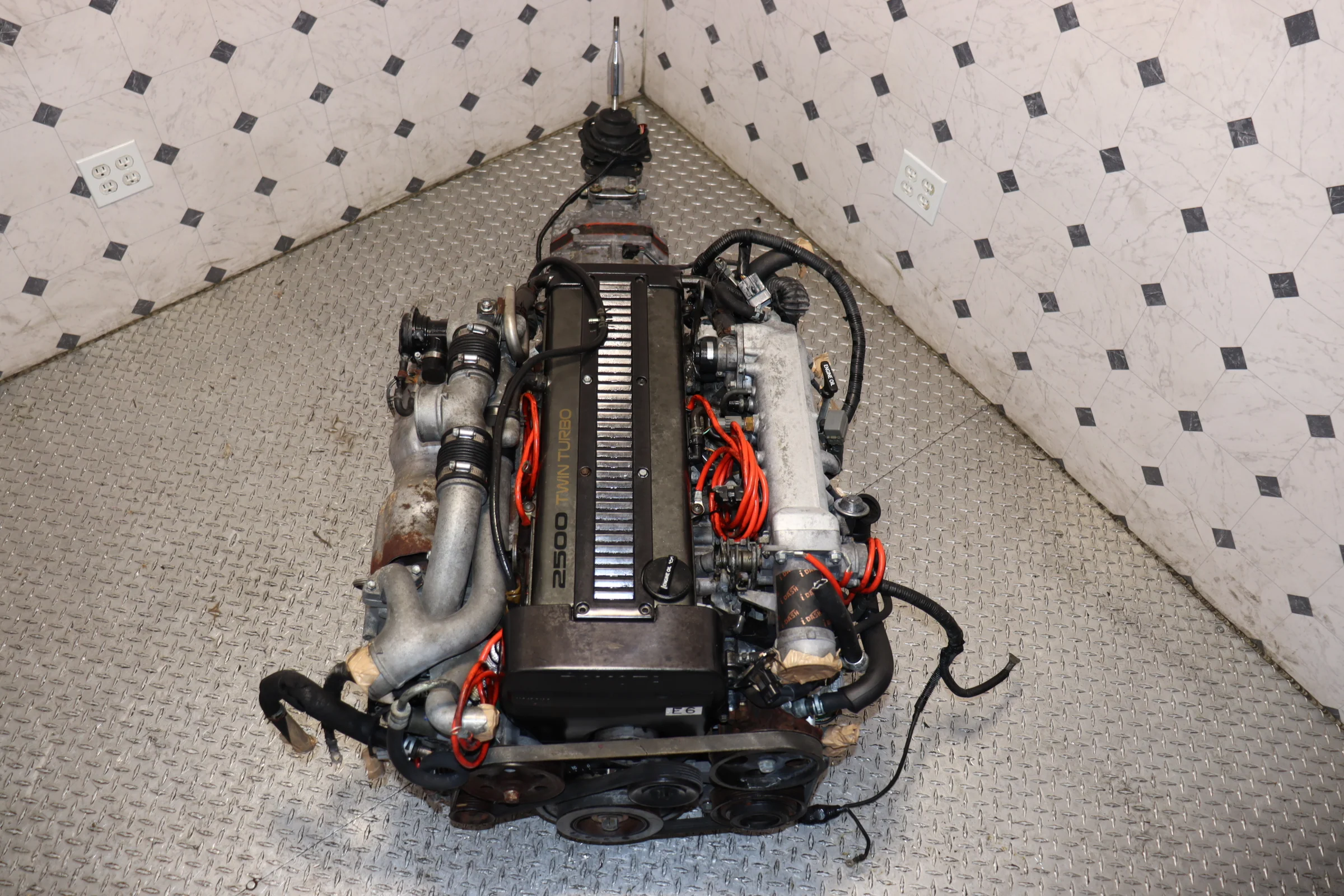 Toyota 1JZ-GTE Non-VVTi 2.5L Twin Turbo Engine & R154 5 Speed Manual Transmission Swap JDM - Image 4