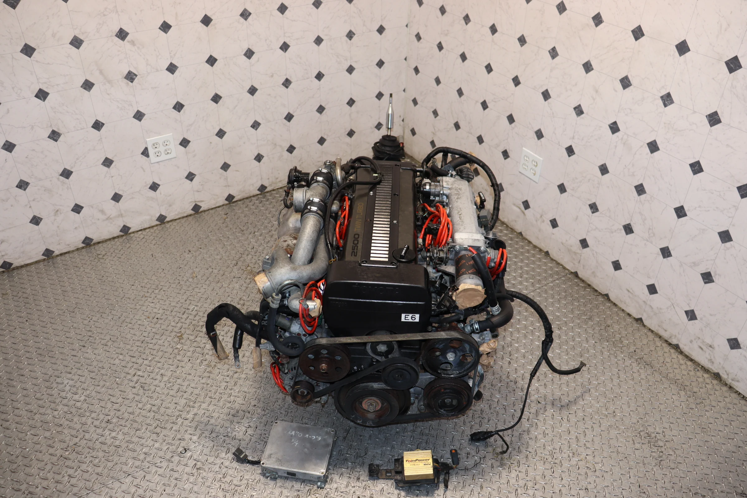 Toyota 1JZ-GTE Non-VVTi 2.5L Twin Turbo Engine & R154 5 Speed Manual Transmission Swap JDM - Image 6