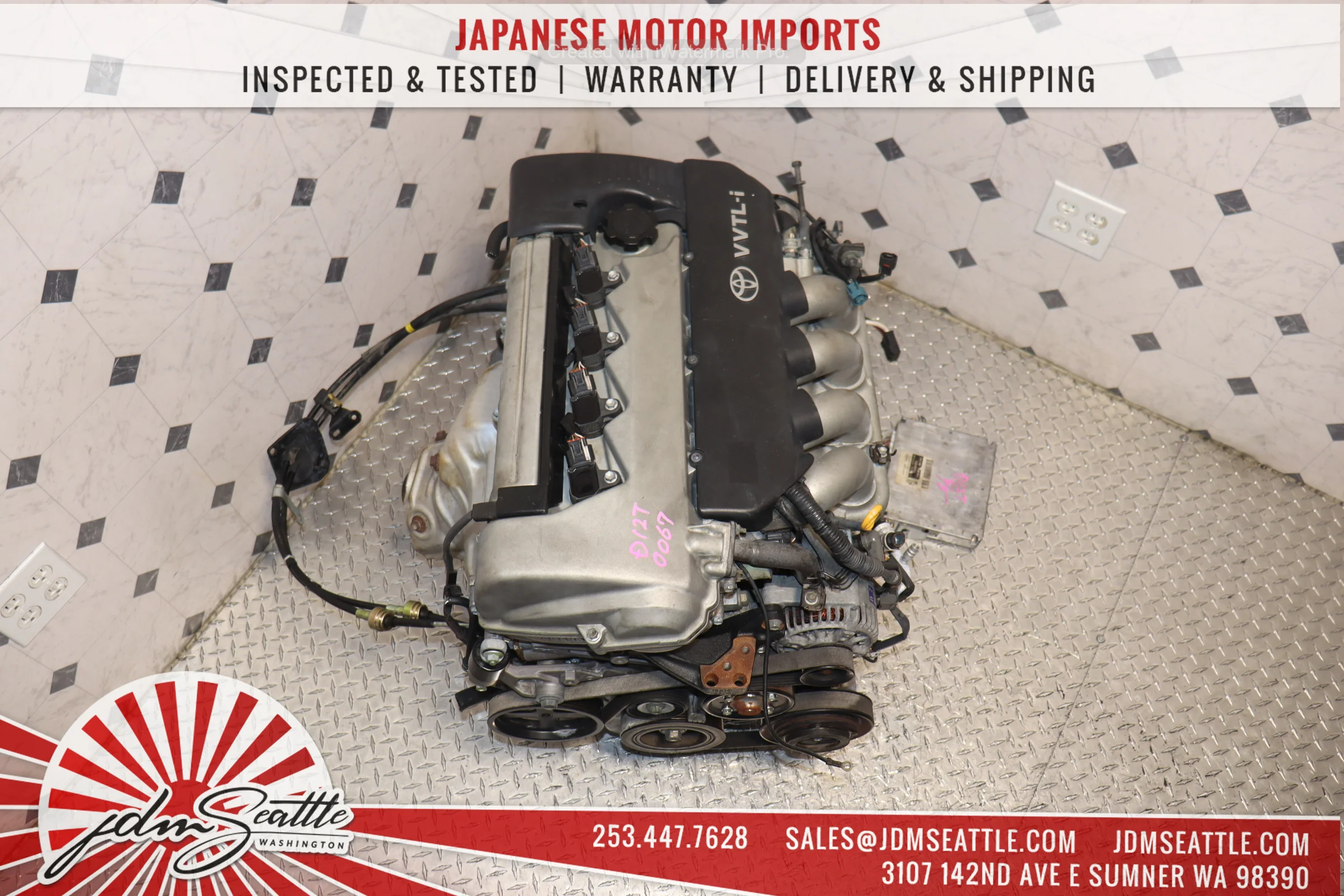 2000 2001 2002 2003 2004 2005 Toyota Celica GT-S 1.8L VVTL-i Engine & 6 Speed Manual Transmission Swap JDM 2ZZ-GE - Image 11