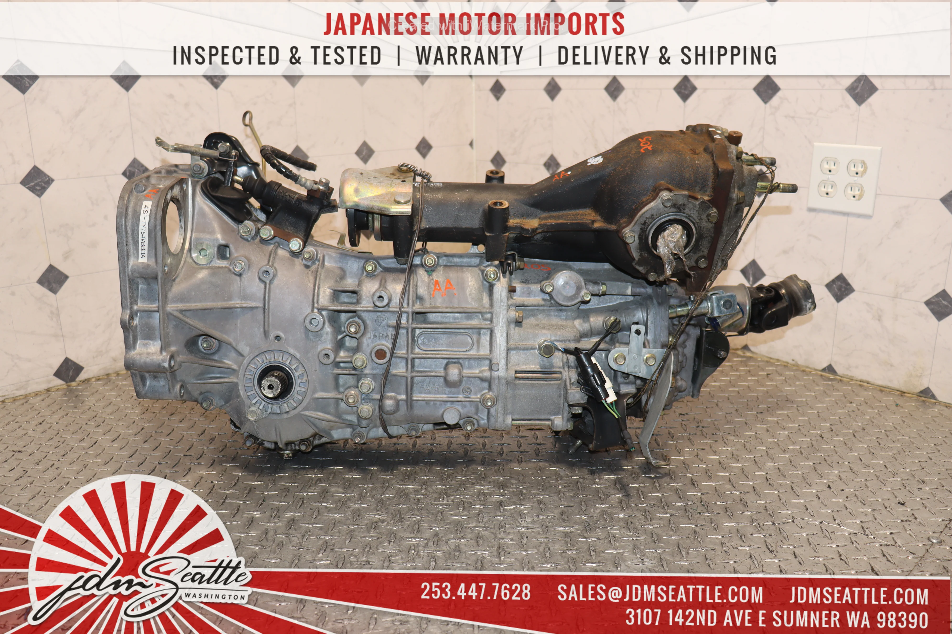 JDM 2002-2005 SUBARU IMPREZA WRX TURBO 5 SPEED AWD MANUAL TRANSMISSION W/DIFF 4.11 - Image 9