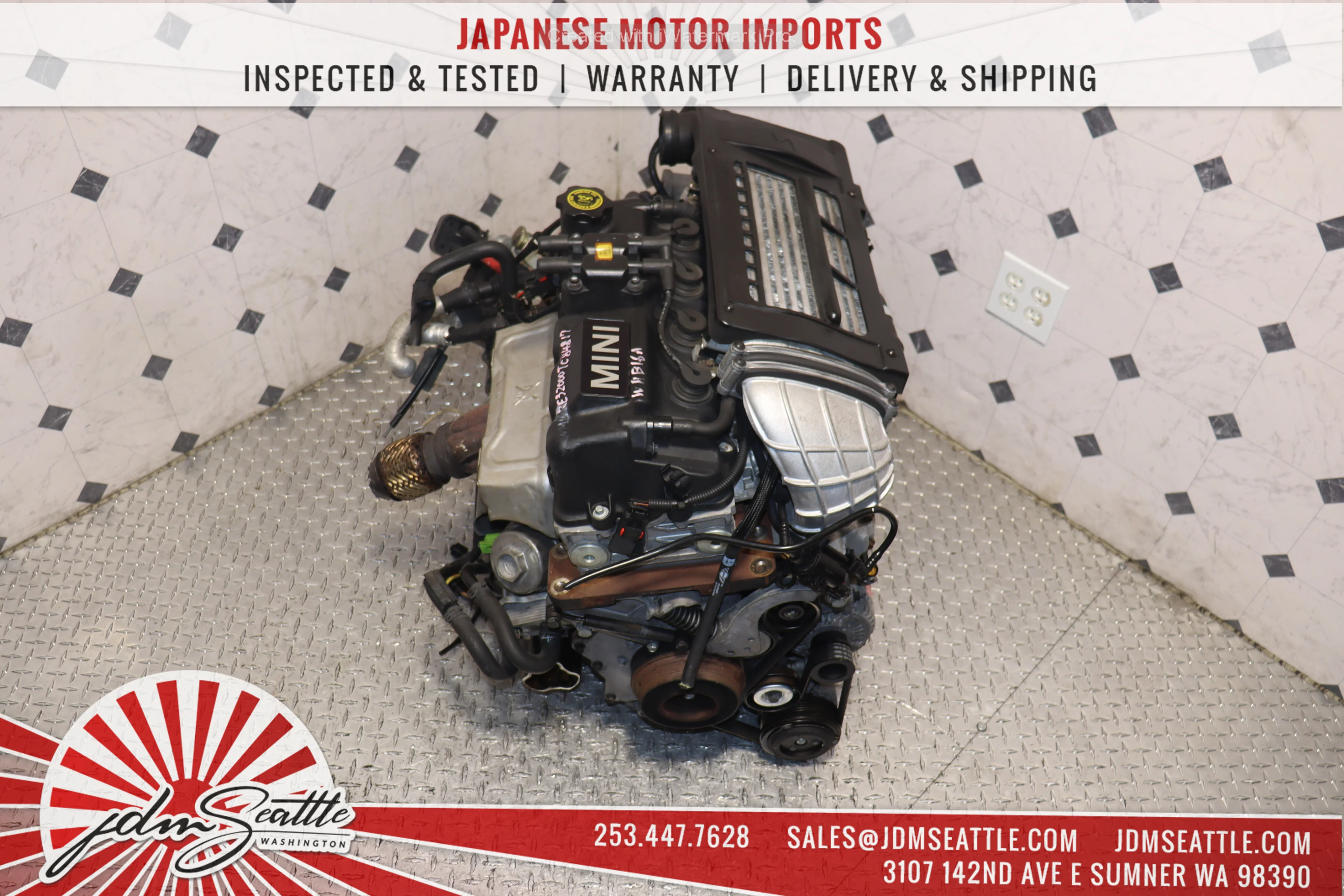 JDM 2002-2006 MINI COOPER S SUPERCHARGED 1.6 ENGINE + 6 SPEED MANUAL TRANSMISSION-LOW MILES IMPORTED FROM JAPAN COMPLETE MOTOR - Image 11