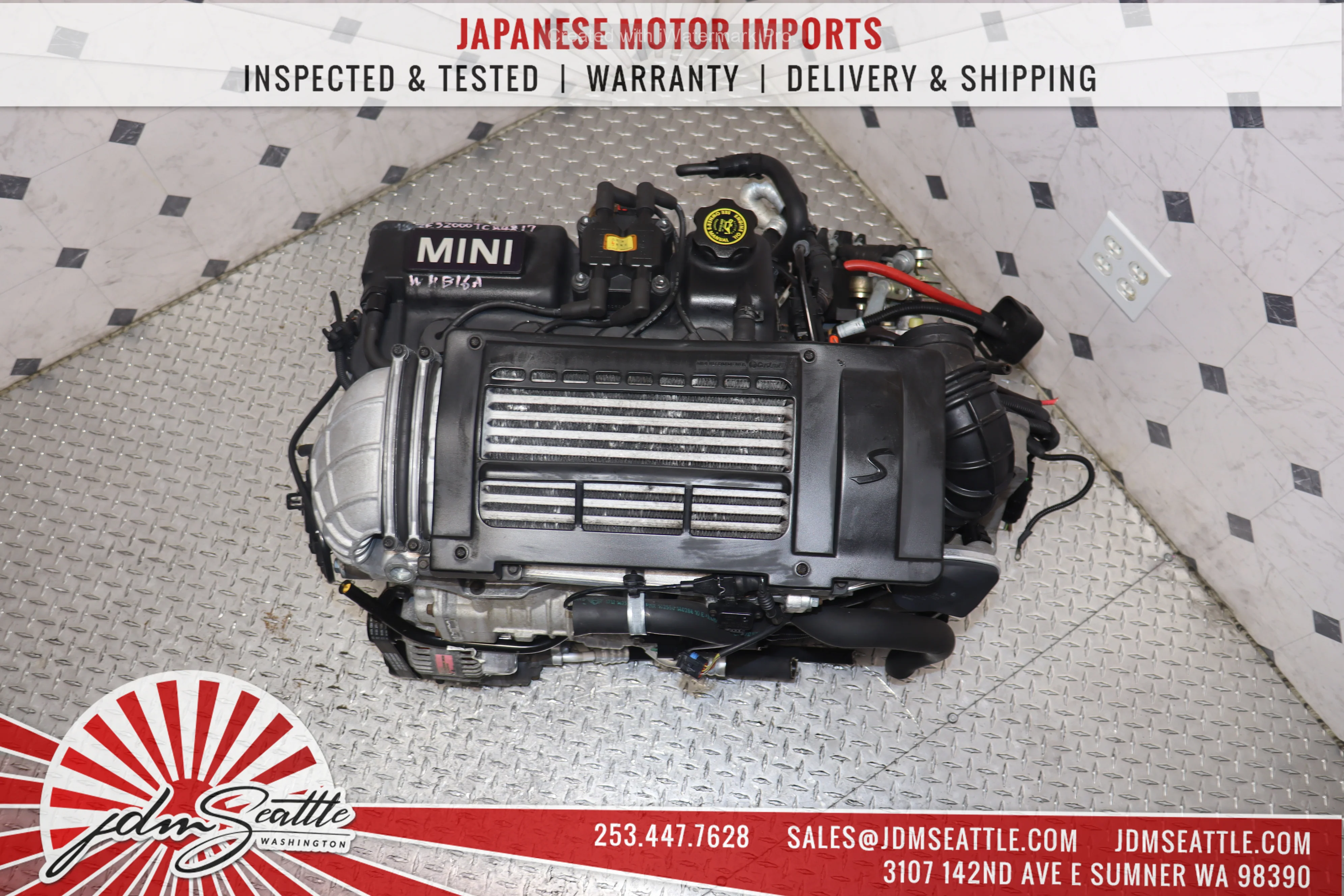 JDM 2002-2006 MINI COOPER S SUPERCHARGED 1.6 ENGINE + 6 SPEED MANUAL TRANSMISSION-LOW MILES IMPORTED FROM JAPAN COMPLETE MOTOR - Image 4