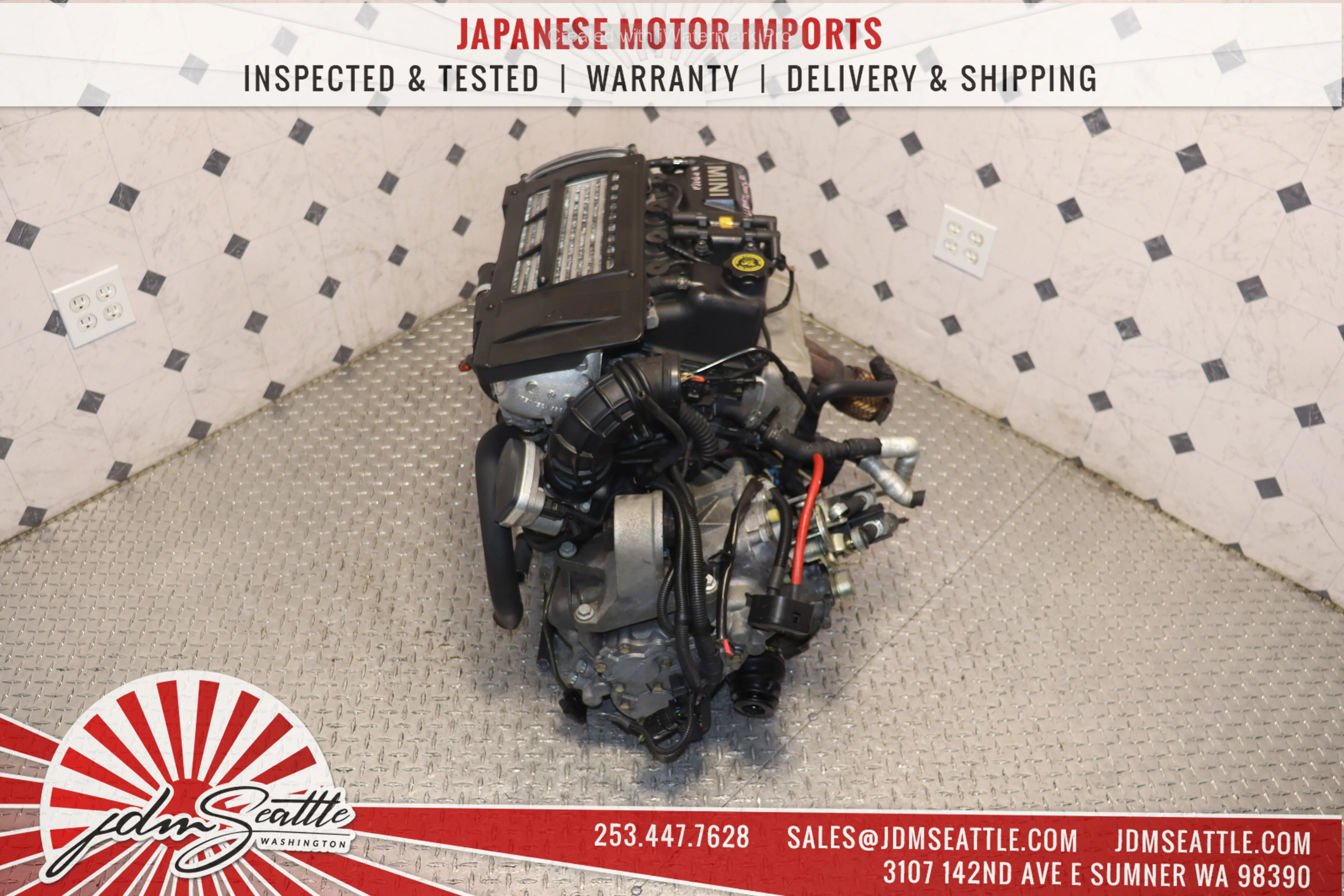 JDM 2002-2006 MINI COOPER S SUPERCHARGED 1.6 ENGINE + 6 SPEED MANUAL TRANSMISSION-LOW MILES IMPORTED FROM JAPAN COMPLETE MOTOR - Image 6