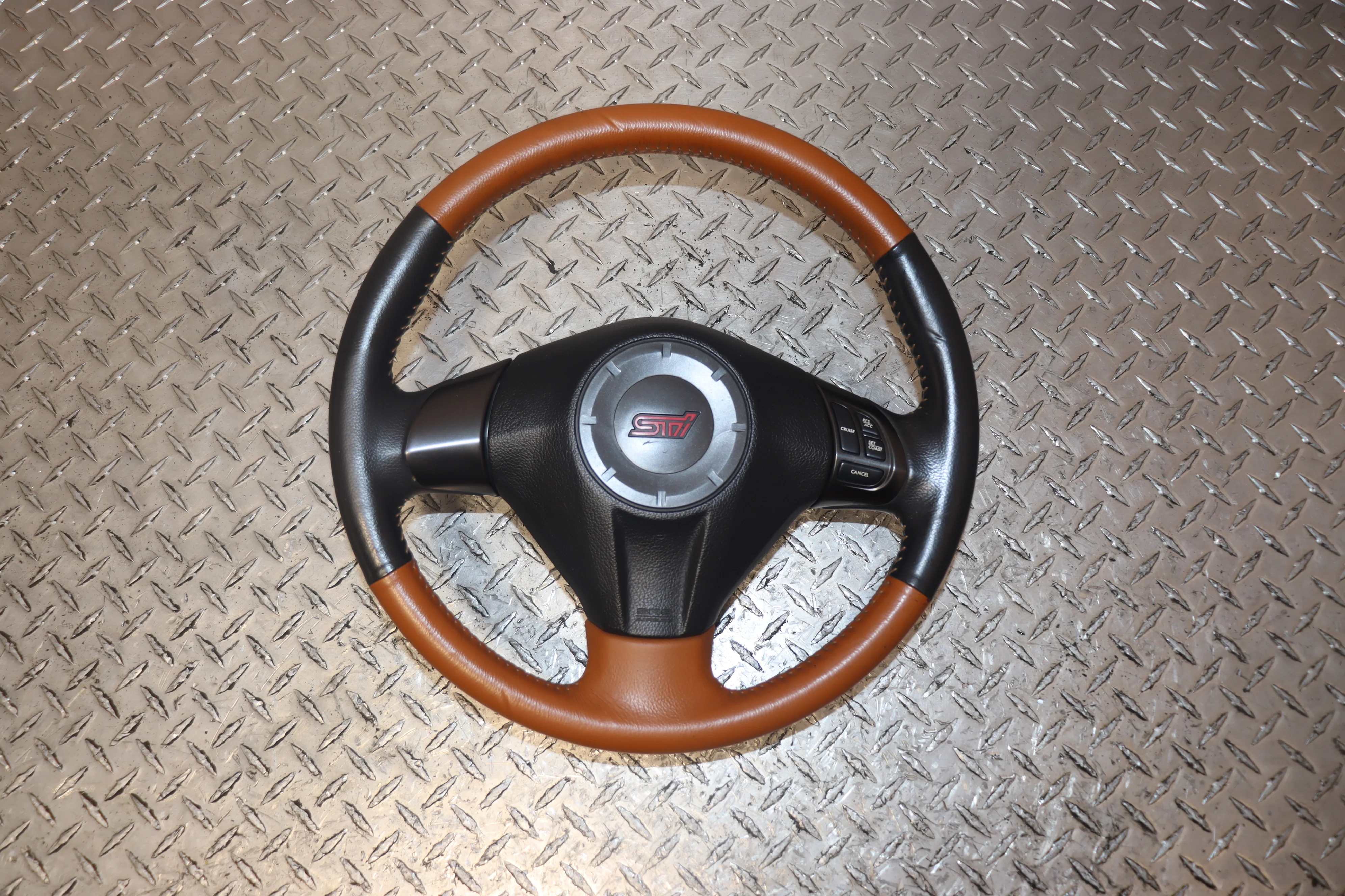 JDM 2008 - 2014 SUBARU IMPREZA WRX STI PREMIUM GRB GVF COMPLETE FRONT AND REAR LEATHER POWER SEATS W/ STEERING WHEEL - Image 29