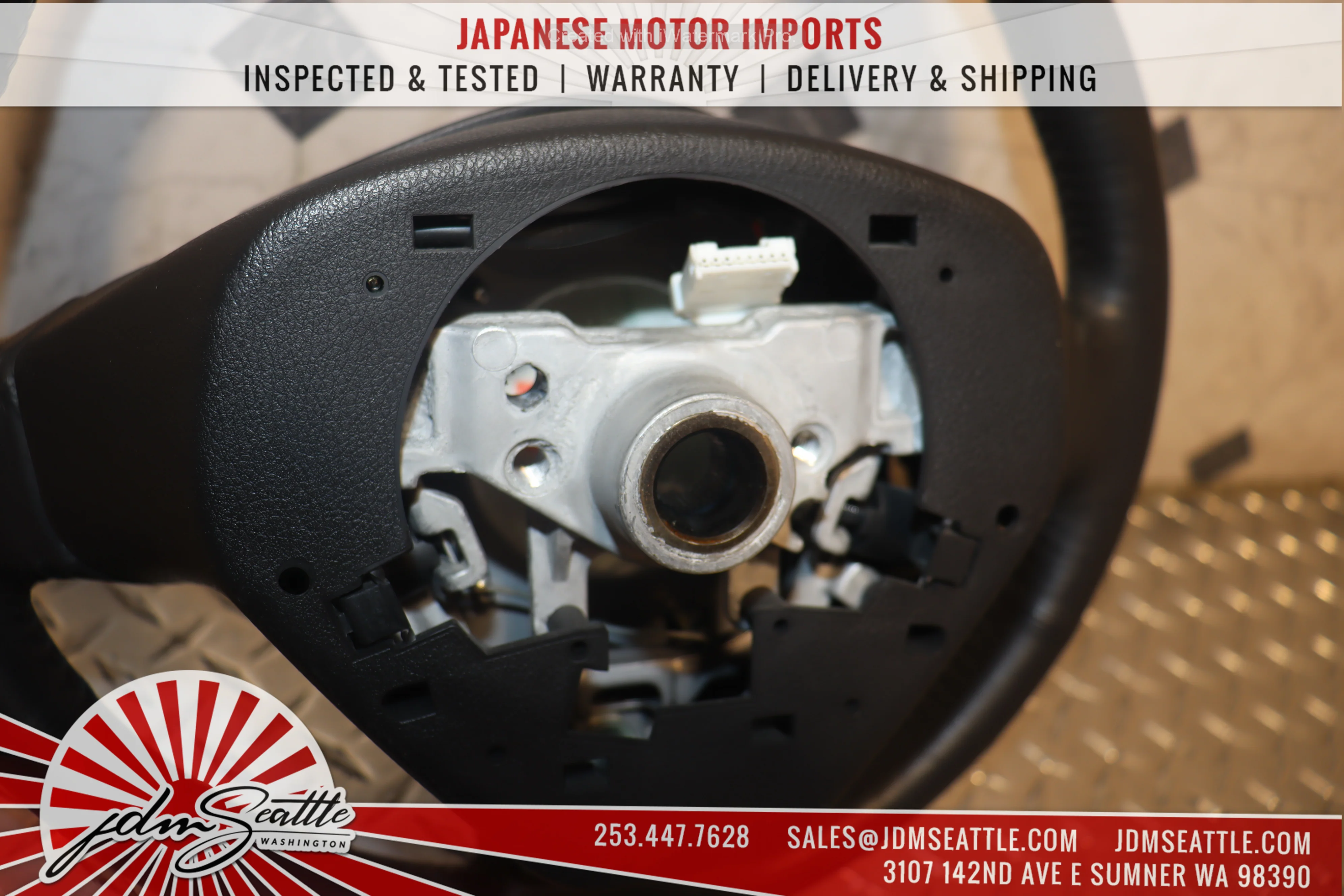 JDM 2008 - 2014 SUBARU IMPREZA WRX STI GRB GVF OEM STEERING WHEEL - Image 6