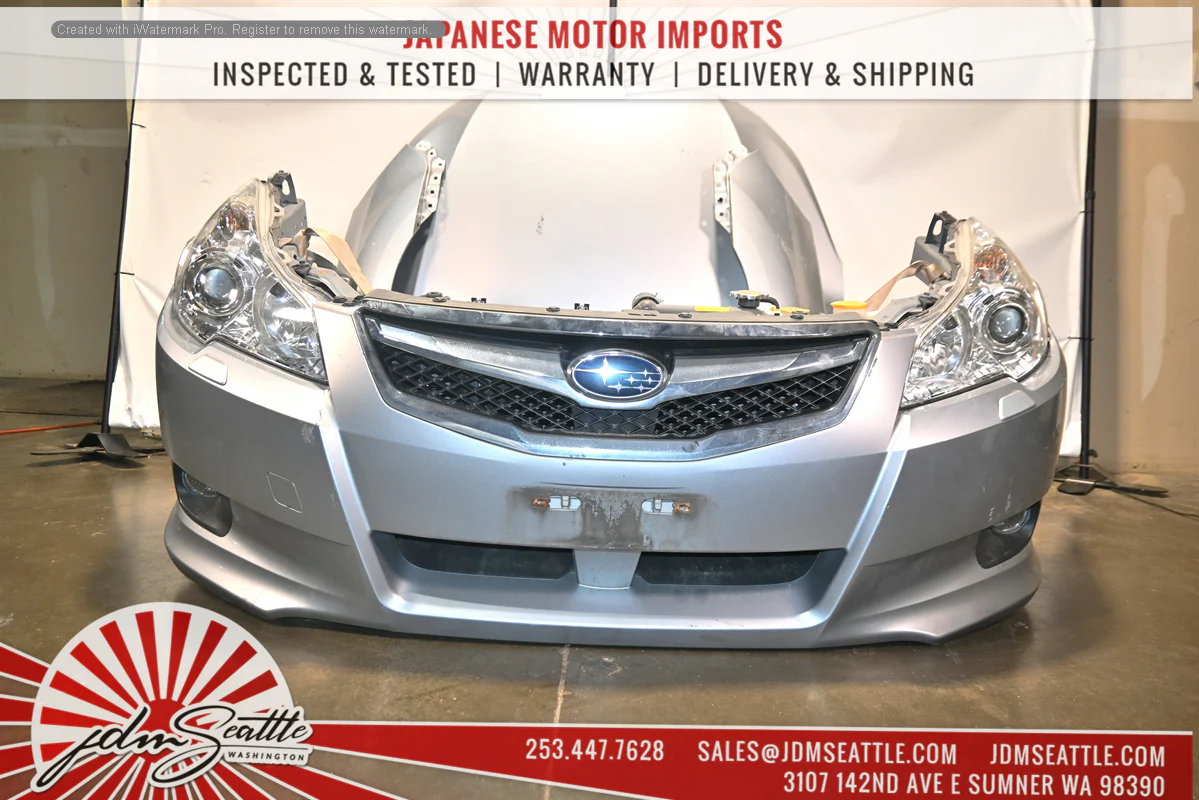 JDM 2010-2012 SUBARU LEGACY FRONT END CONVERSION NOSE CUT HOOD/FENDERS/HEAD LIGHTS - Image 3