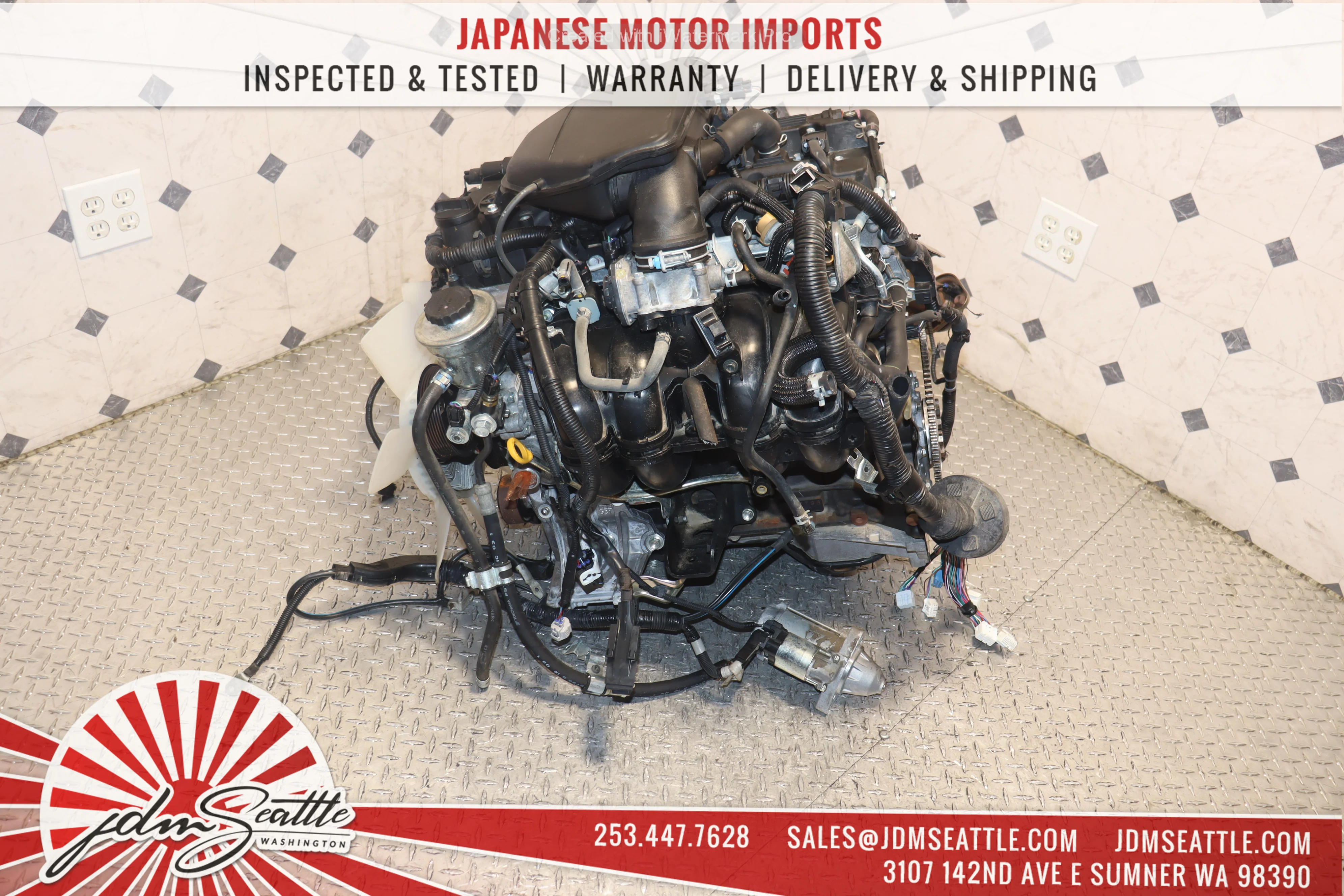 JDM 2005-2015 TOYOTA TACOMA DOHC VVTI ENGINE 2TR-FE - Image 6