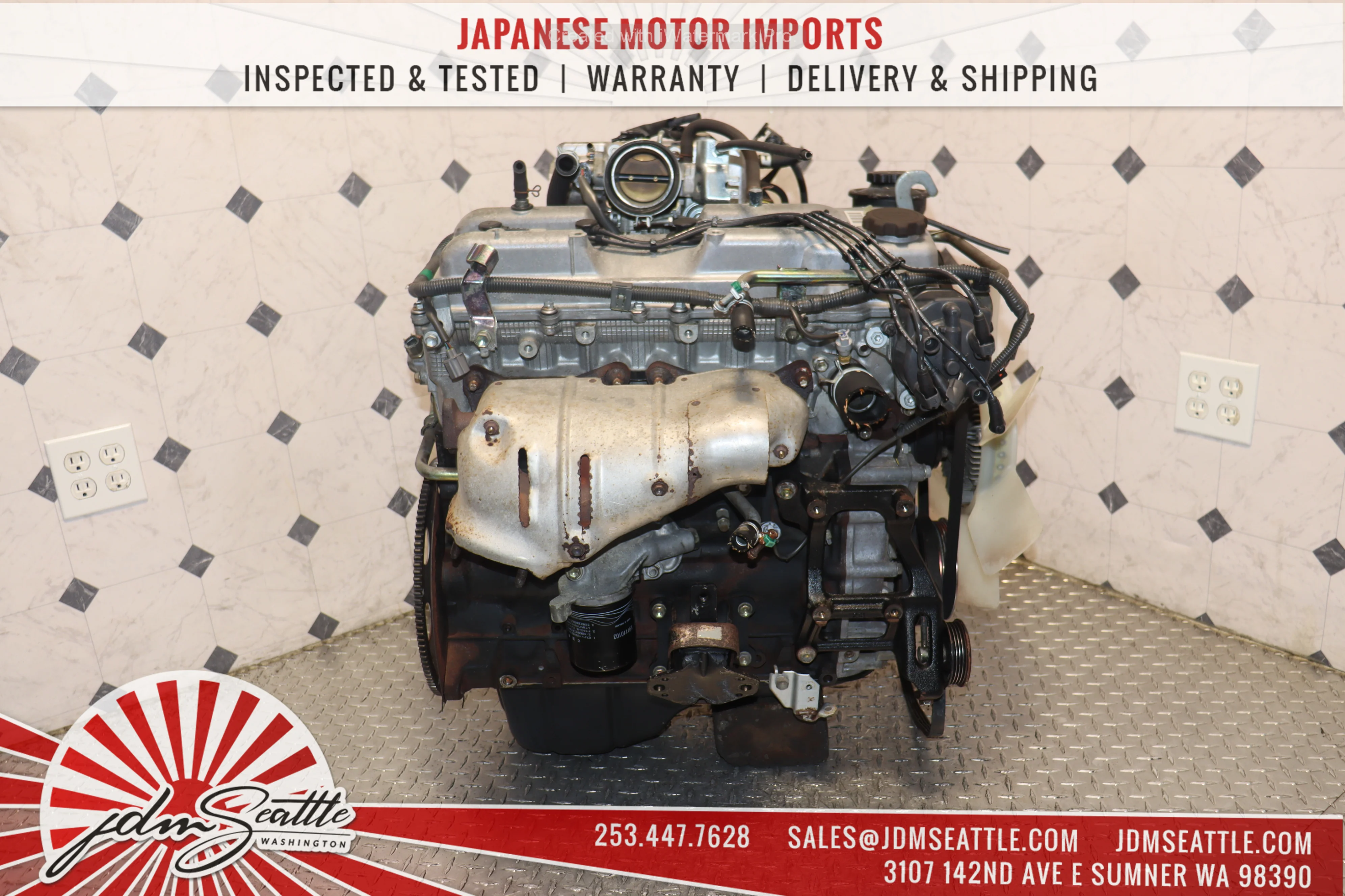 JDM 3RZ-FE 1995 1996 TOYOTA TACOMA 4RUNNER T100 2.7L DISTRIBUTOR TYPE ENGINE - Image 12
