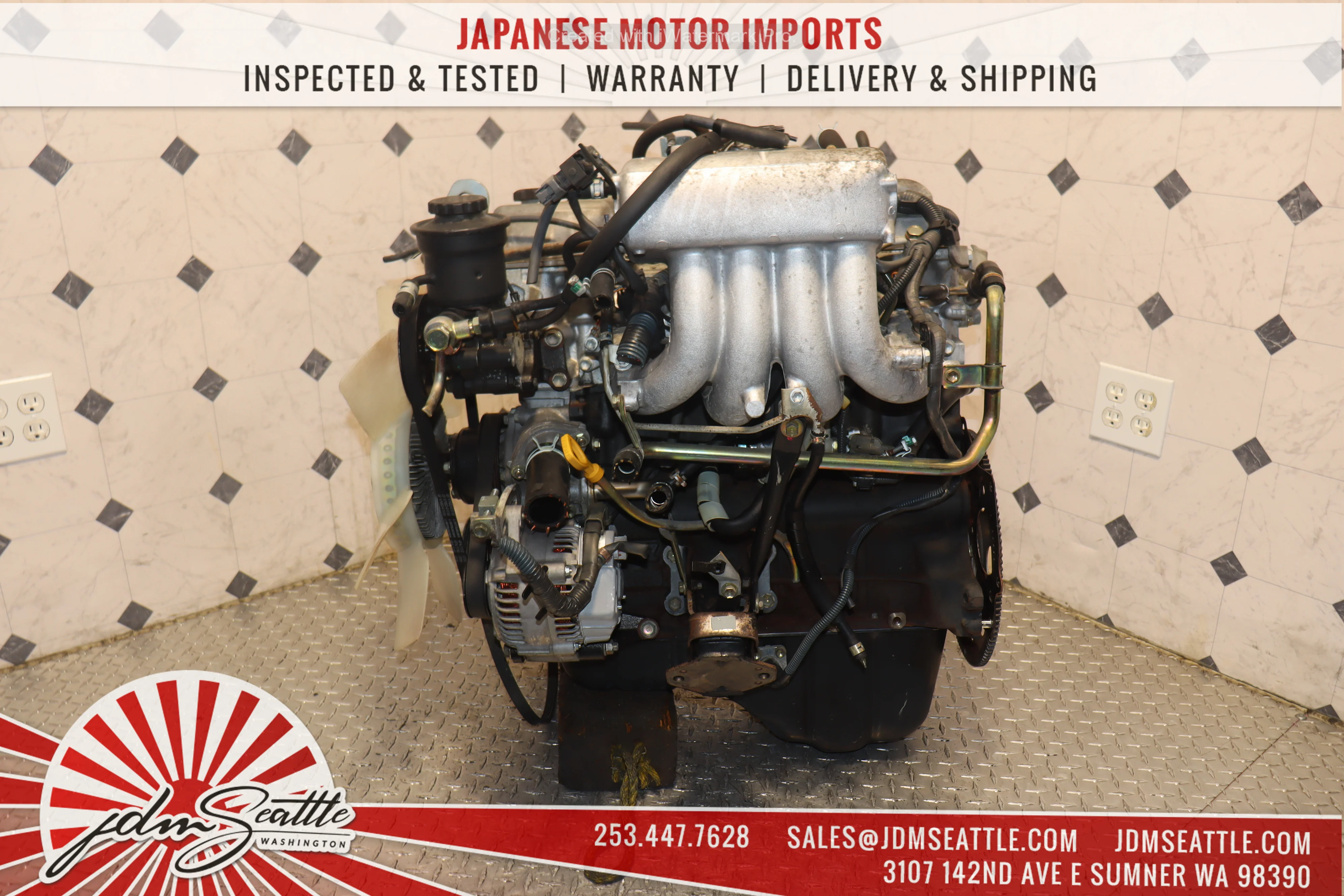 JDM 3RZ-FE 1995 1996 TOYOTA TACOMA 4RUNNER T100 2.7L DISTRIBUTOR TYPE ENGINE - Image 6