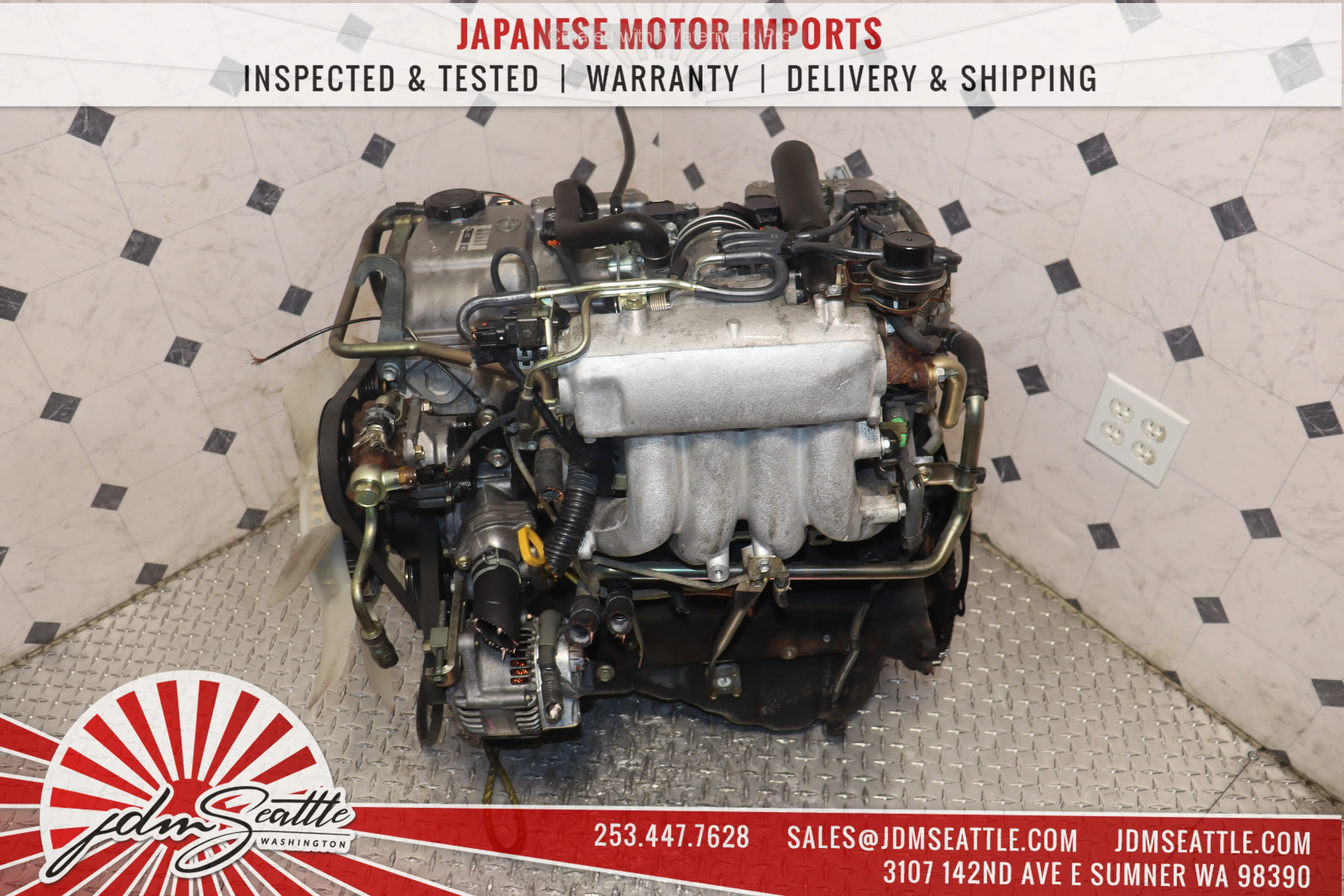JDM 3RZ-FE MOTOR 1997 - 2004 TOYOTA TACOMA 4RUNNER T100 2.7L COIL TYPE ENGINE - Image 5