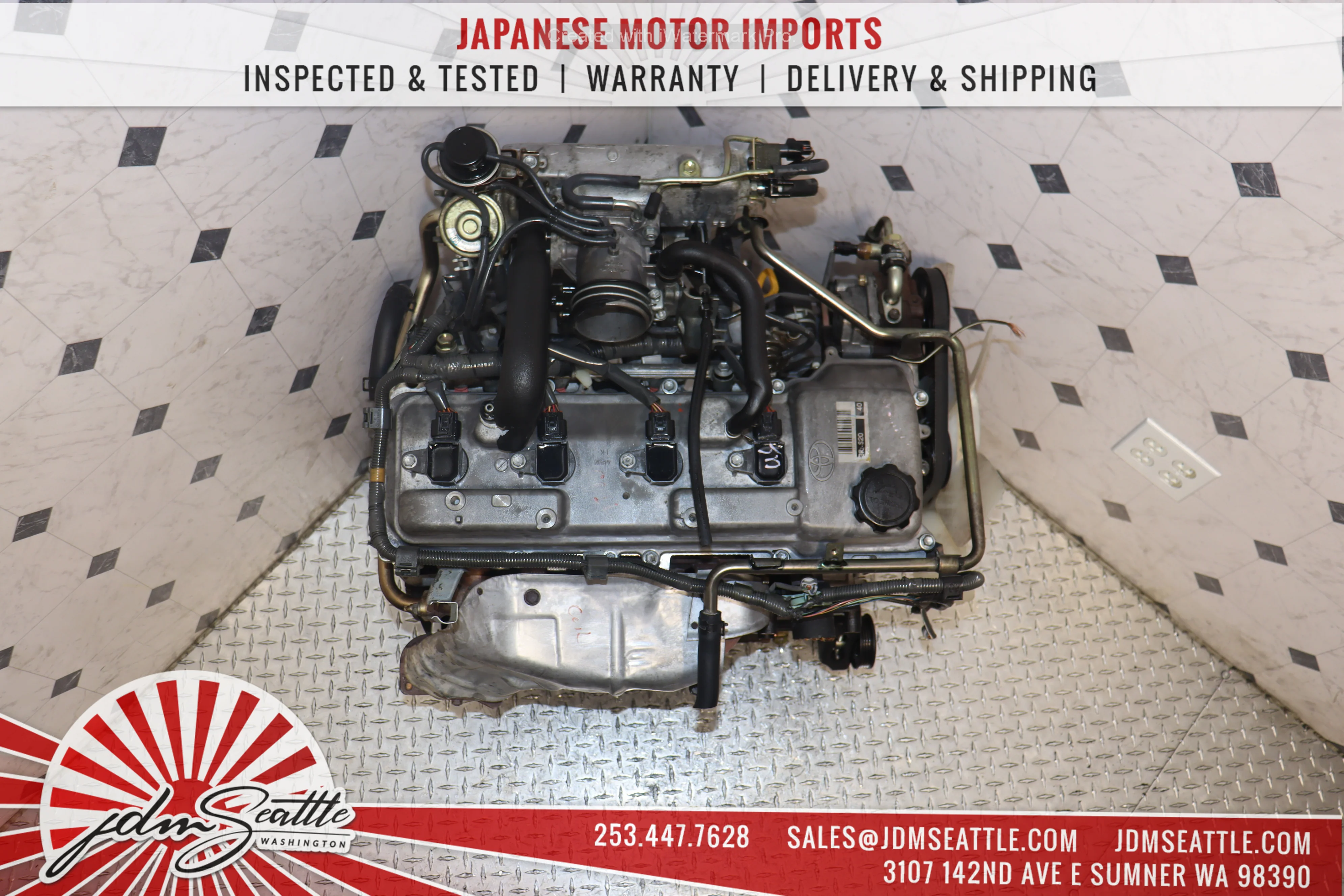 JDM 3RZ-FE MOTOR 1997 - 2004 TOYOTA TACOMA 4RUNNER T100 2.7L COIL TYPE ENGINE - Image 7