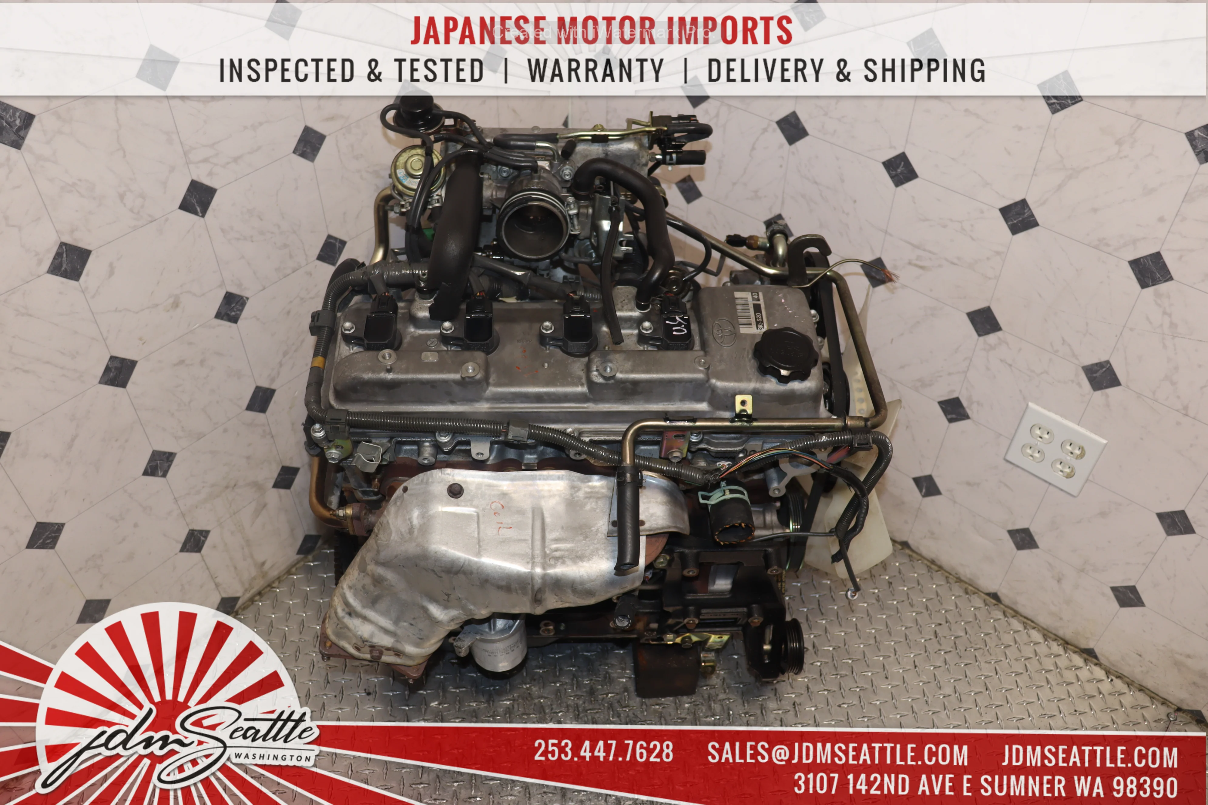 JDM 3RZ-FE MOTOR 1997 - 2004 TOYOTA TACOMA 4RUNNER T100 2.7L COIL TYPE ENGINE - Image 8