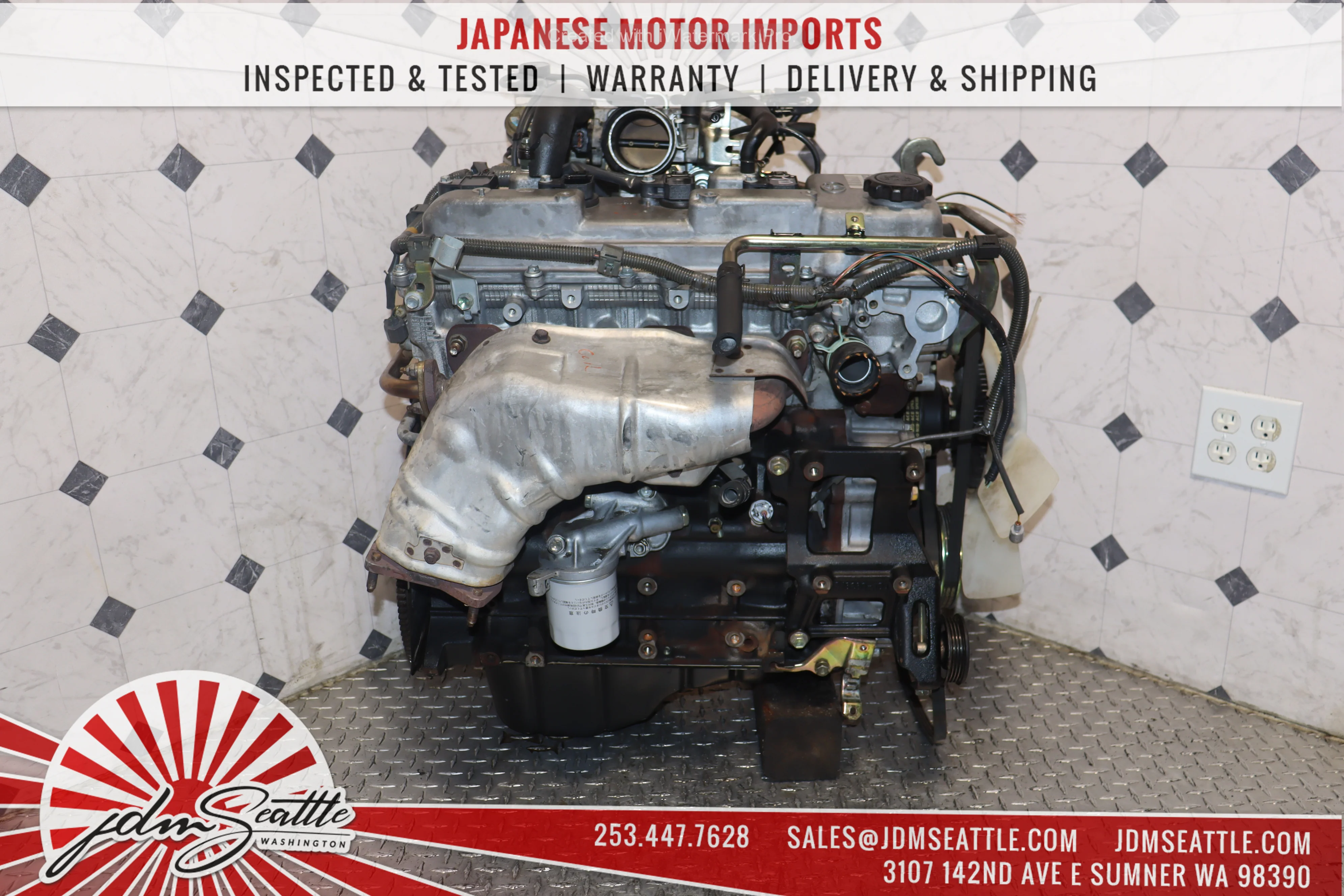 JDM 3RZ-FE MOTOR 1997 - 2004 TOYOTA TACOMA 4RUNNER T100 2.7L COIL TYPE ENGINE - Image 9