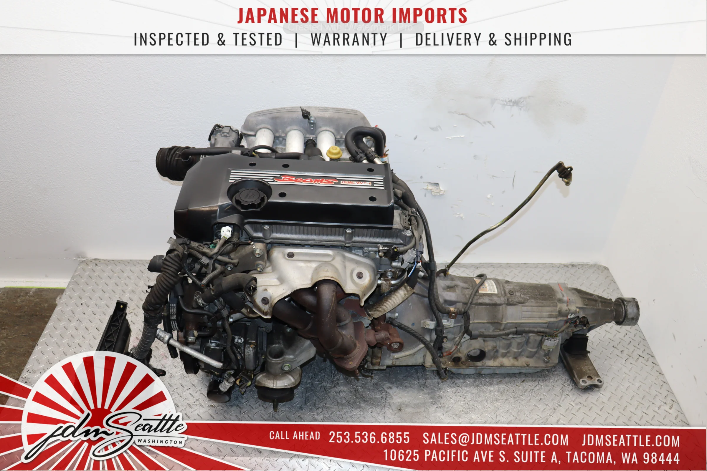JDM 3SGE BEAMS TOYOTA ALTEZZA IS300 VVTI ENGINE WITH AUTOMATIC TRANSMISSION - Image 2