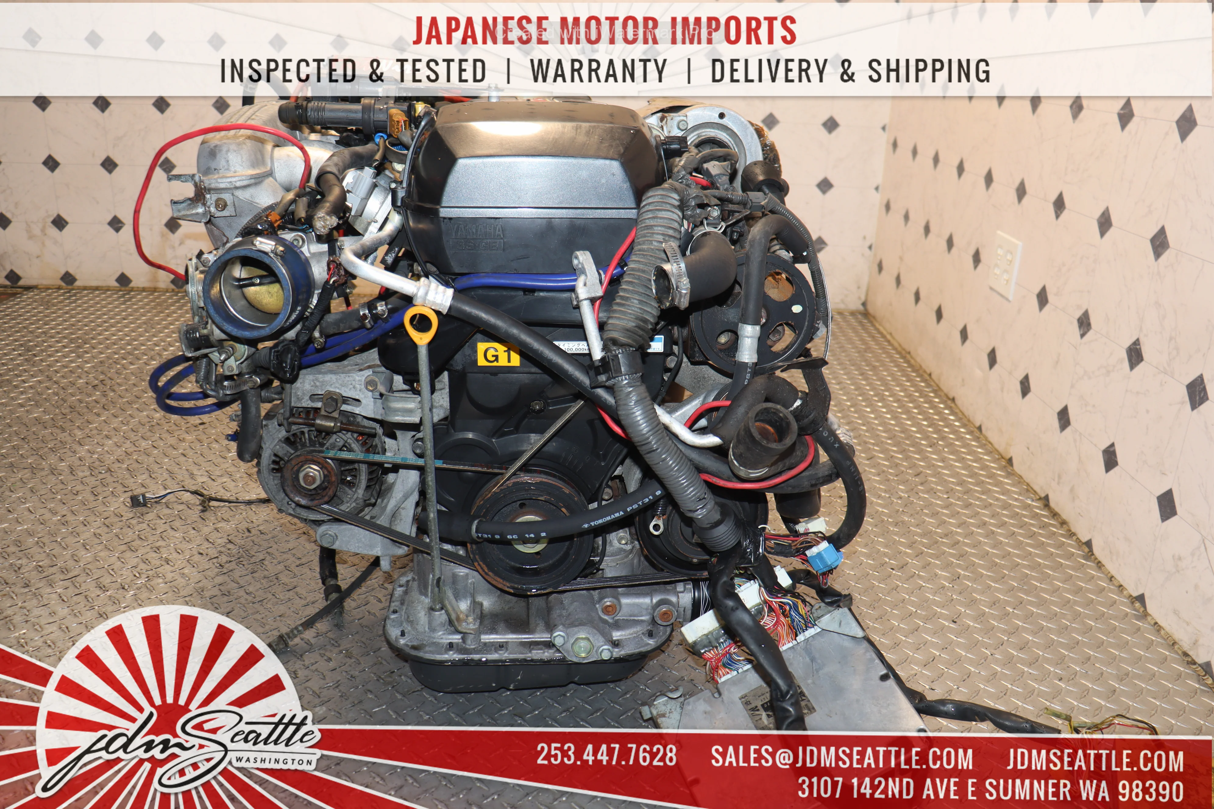 Lexus IS300 IS200 Toyota Altezza SXE10 3S-GE BEAMS 2.0L Dual VVTi Engine & J160 6 Speed Manual Transmission Swap JDM - Image 6