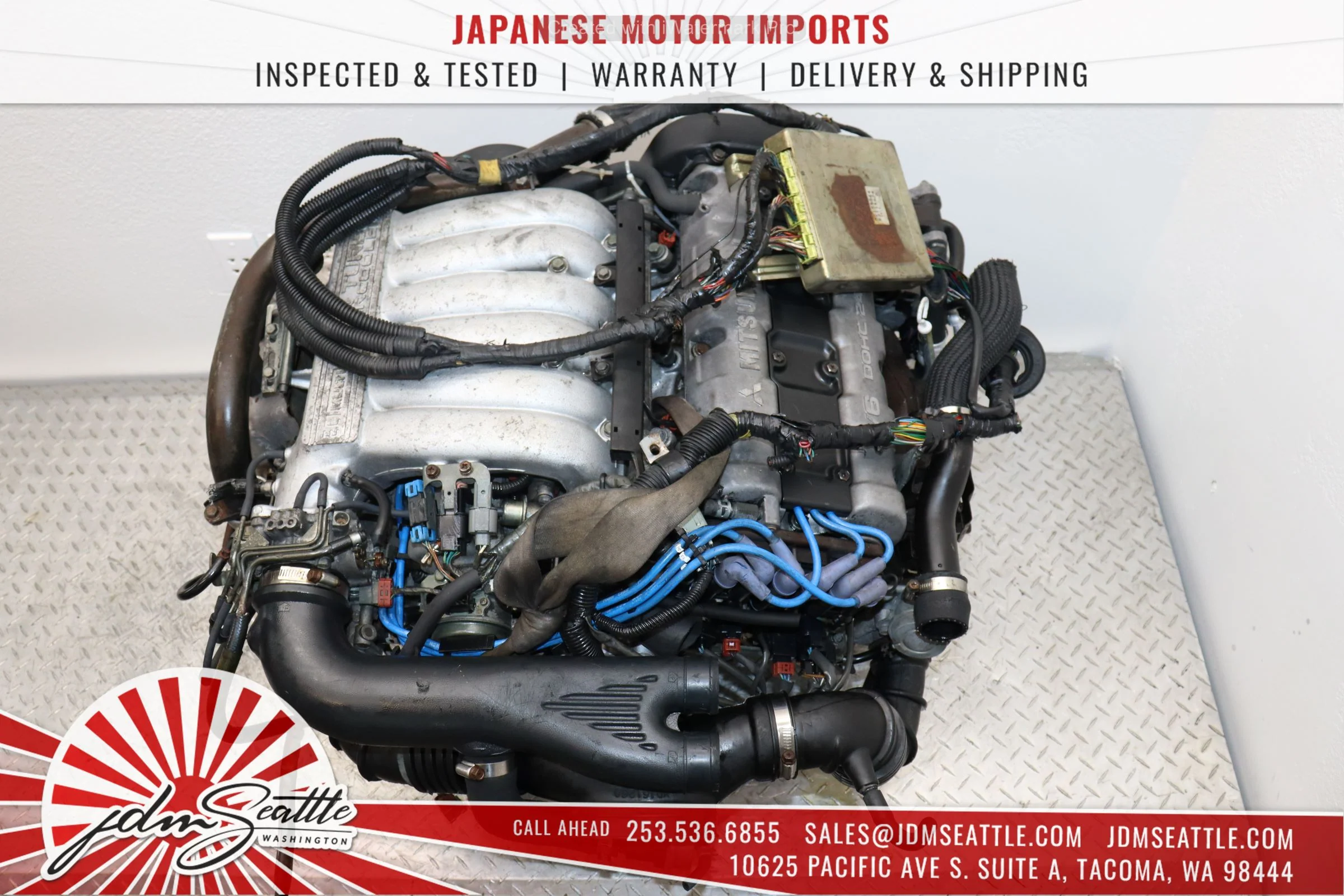 JDM 6G72TT 94-97 MITSUBISHI 3000GT DODGE STEALTH TWIN TURBO THIS MOTOR IS ONLY FOR CORE - Image 10
