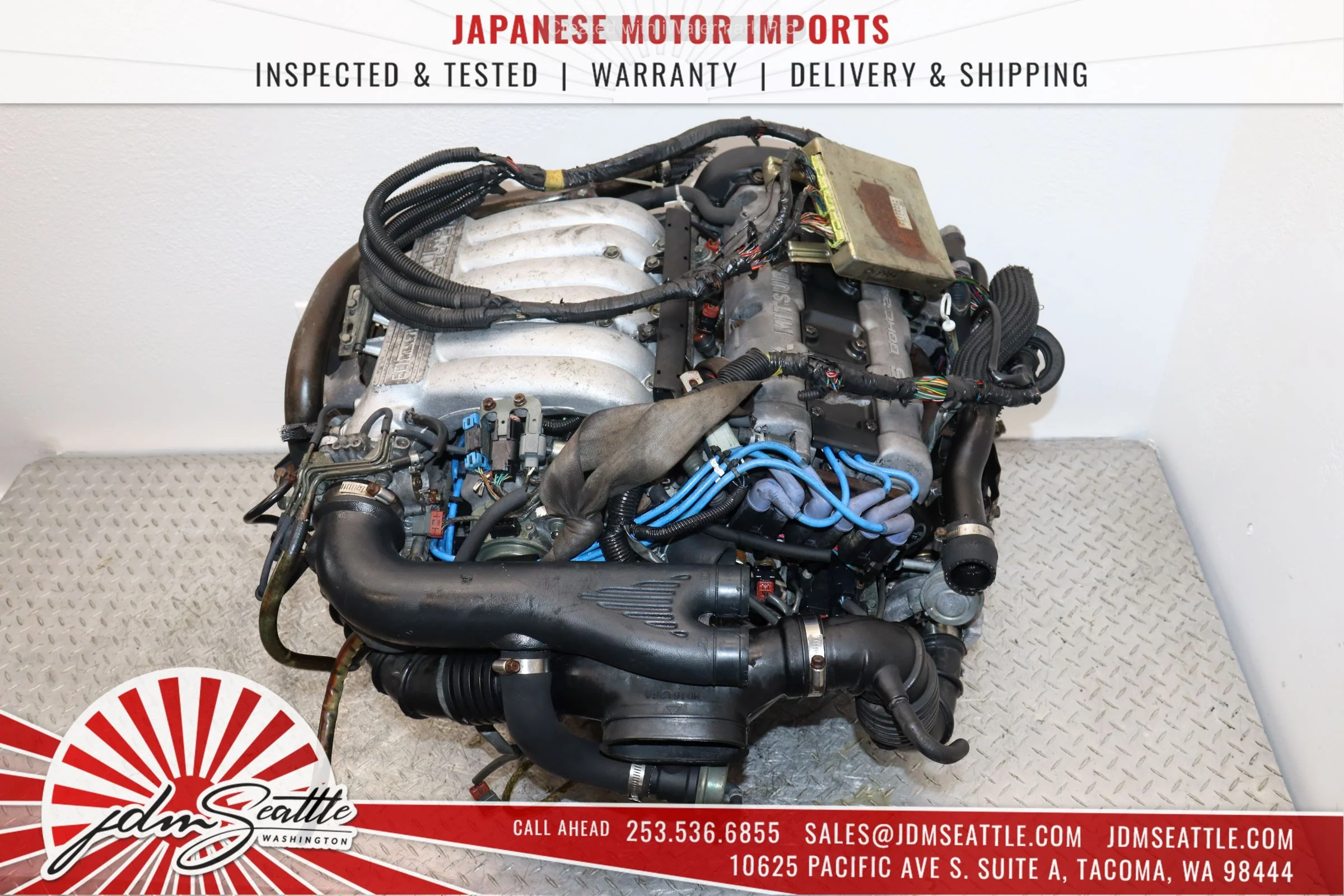 JDM 6G72TT 94-97 MITSUBISHI 3000GT DODGE STEALTH TWIN TURBO THIS MOTOR IS ONLY FOR CORE - Image 11