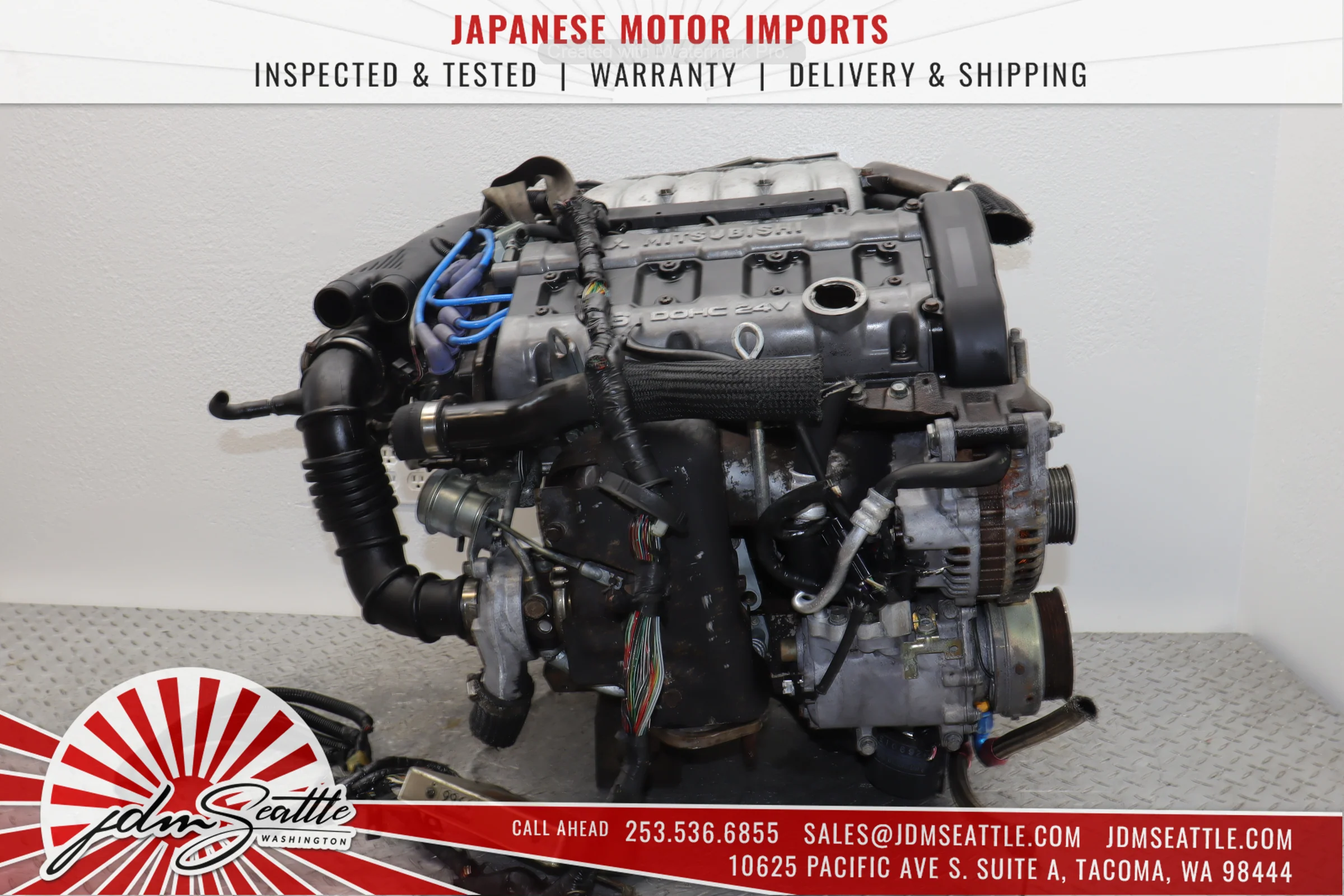 JDM 6G72TT 94-97 MITSUBISHI 3000GT DODGE STEALTH TWIN TURBO THIS MOTOR IS ONLY FOR CORE - Image 3