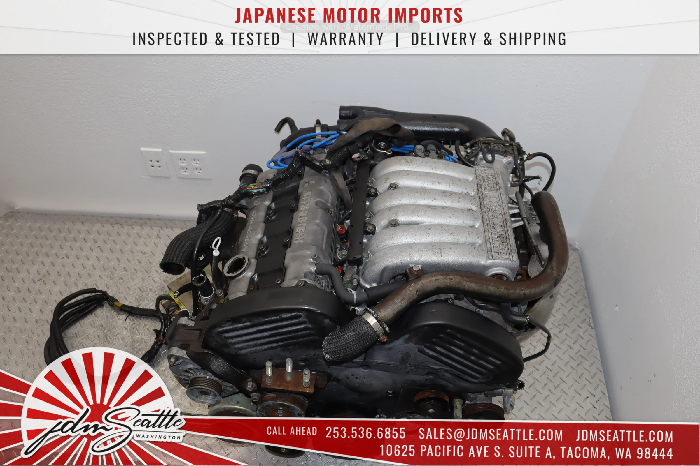 JDM 6G72TT 94-97 MITSUBISHI 3000GT DODGE STEALTH TWIN TURBO THIS MOTOR IS ONLY FOR CORE - Image 4