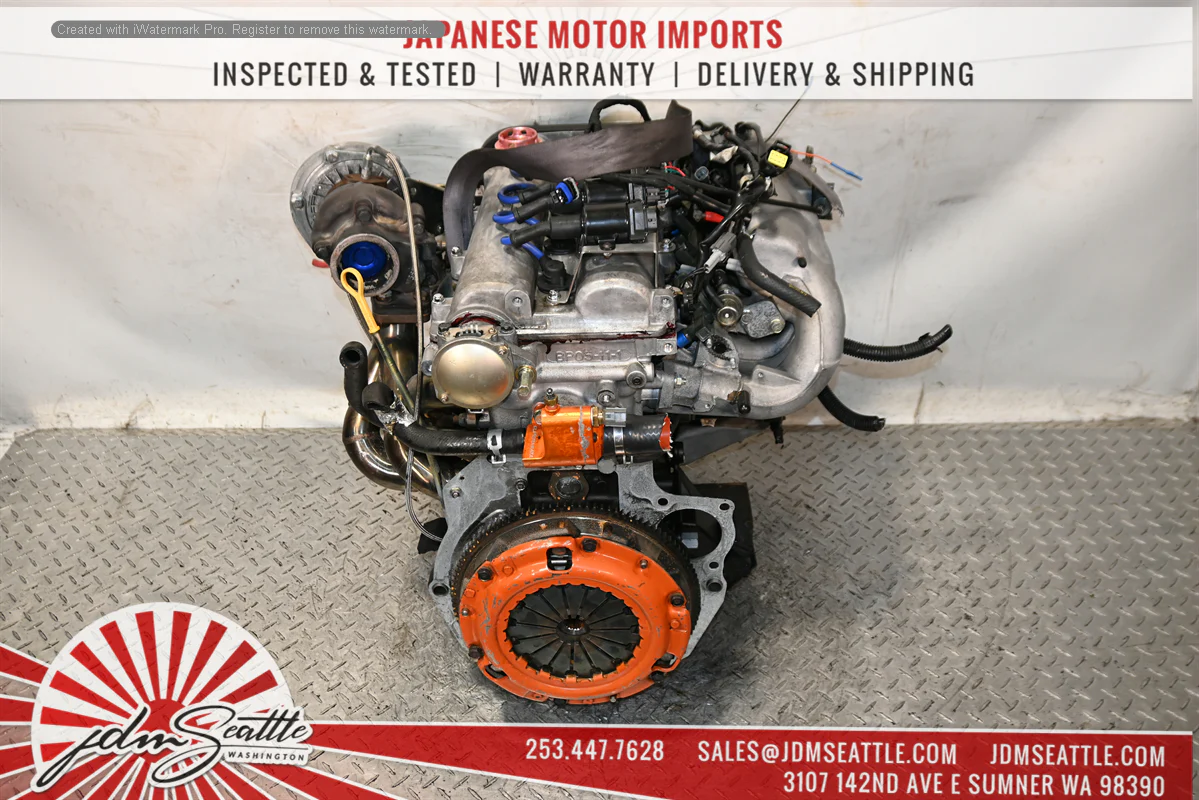 JDM 94-99 MIATA MX-5 1.6L B6 ENGINE WITH AFTERMARKET TURBO,PARTS W/5 SPEED RWD TRANSMISSION - Image 14